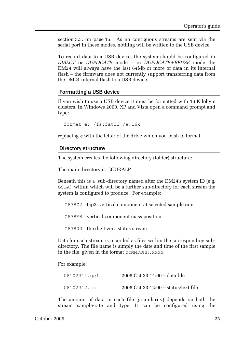 Guralp Systems CMG-DM24 User Manual | Page 25 / 122