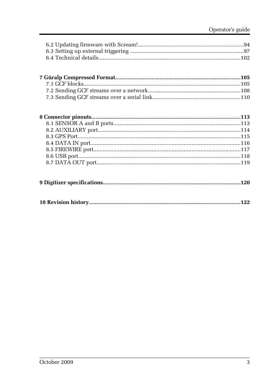 Guralp Systems CMG-DM24 User Manual | Page 3 / 122