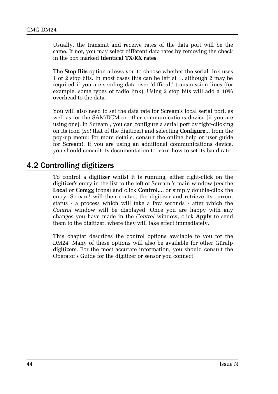 2 controlling digitizers | Guralp Systems CMG-DM24 User Manual | Page 44 / 122