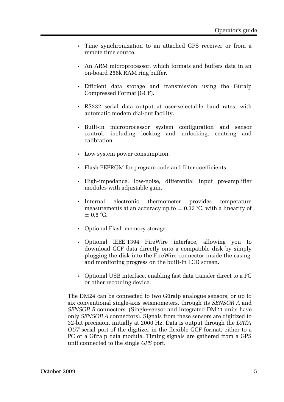 Guralp Systems CMG-DM24 User Manual | Page 5 / 122