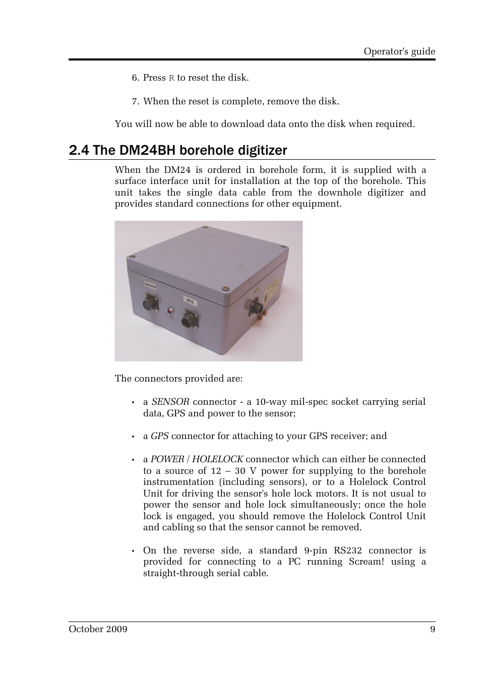 4 the dm24bh borehole digitizer | Guralp Systems CMG-DM24 User Manual | Page 9 / 122