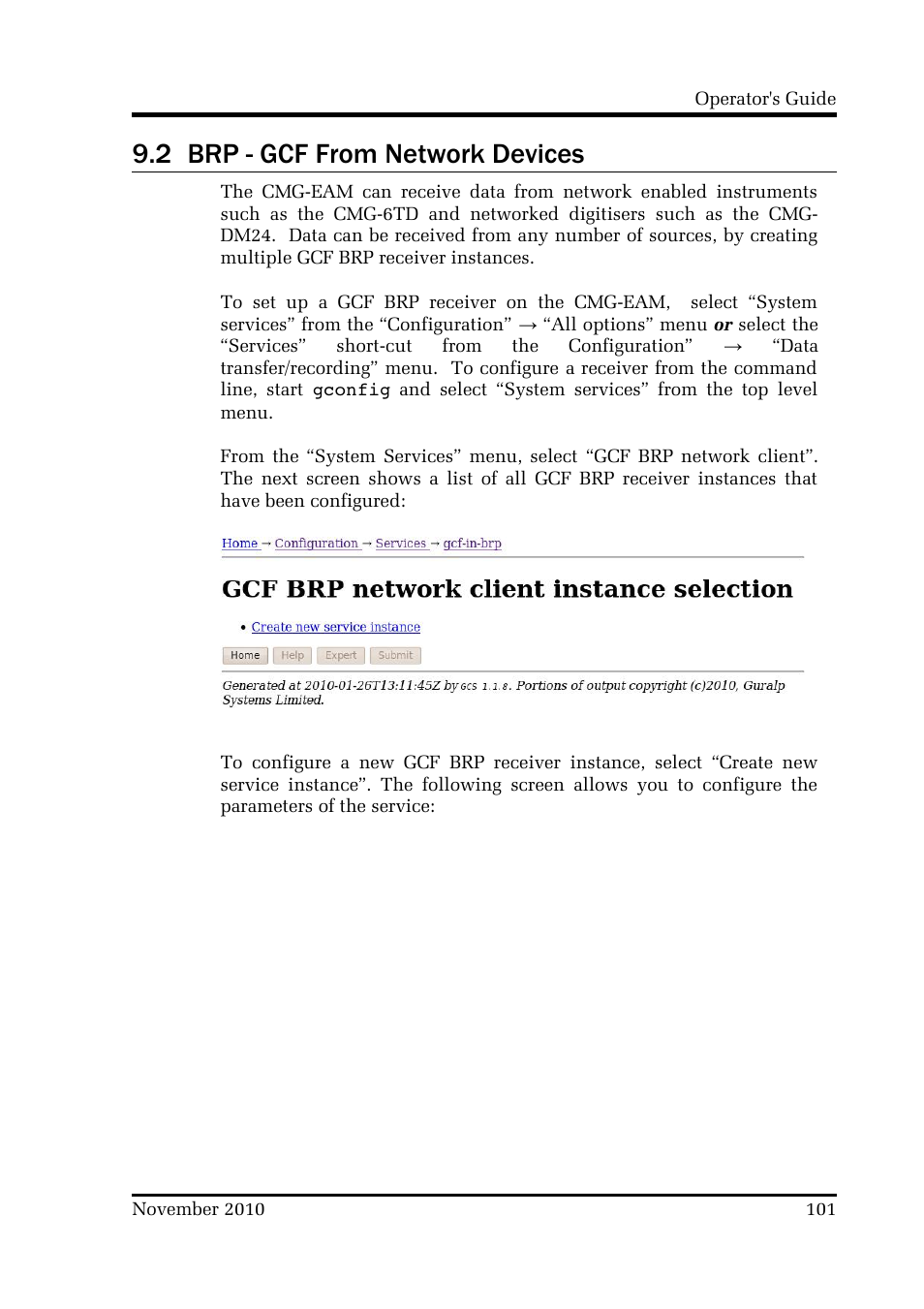 2 brp - gcf from network devices | Guralp Systems CMG-DCM build <10,000 User Manual | Page 101 / 214