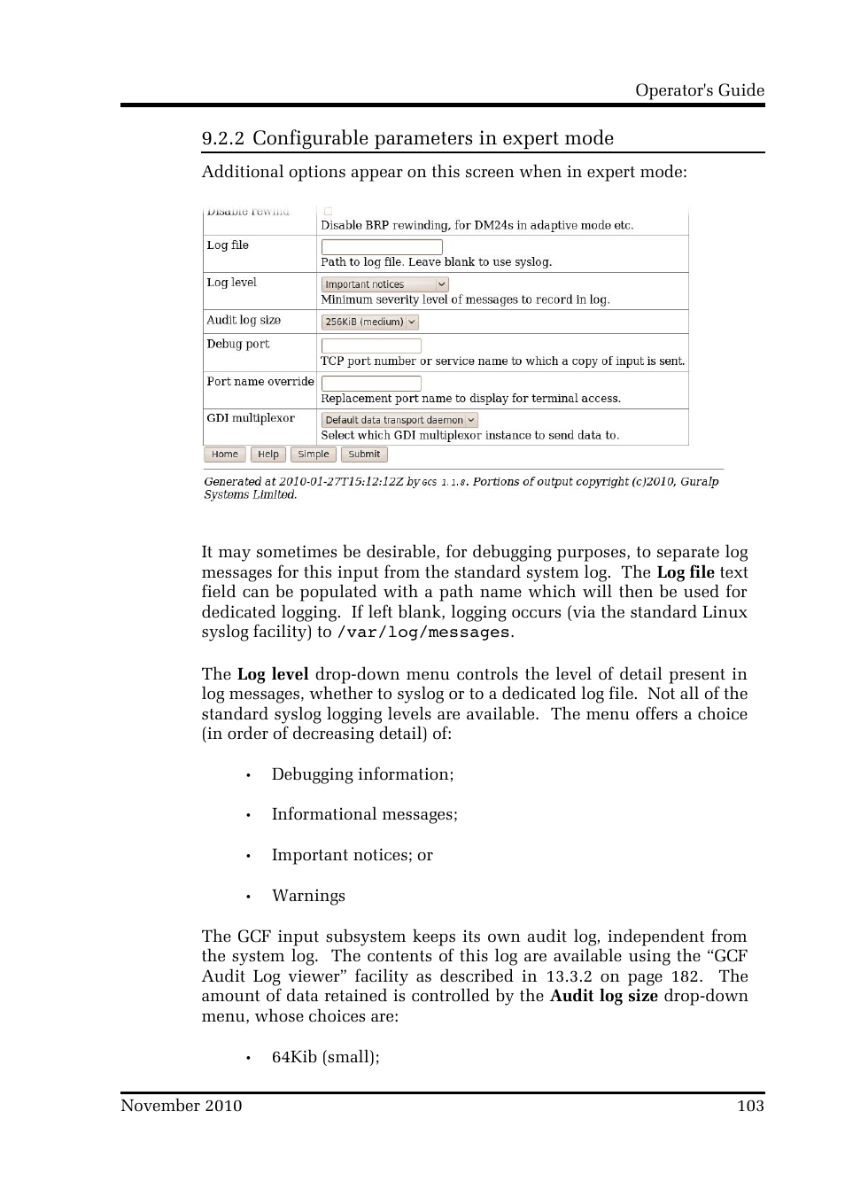 2 configurable parameters in expert mode | Guralp Systems CMG-DCM build <10,000 User Manual | Page 103 / 214