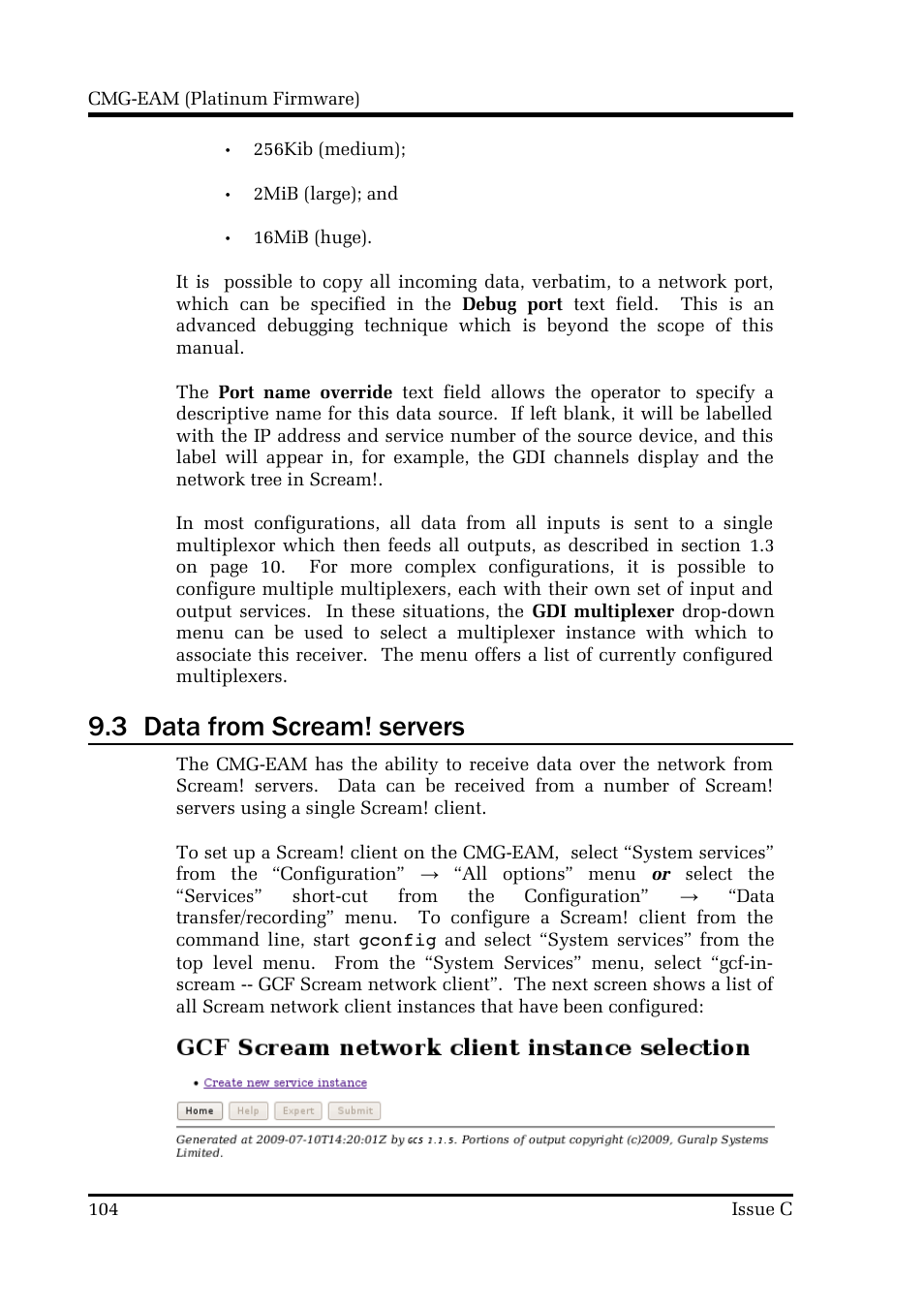 3 data from scream! servers | Guralp Systems CMG-DCM build <10,000 User Manual | Page 104 / 214