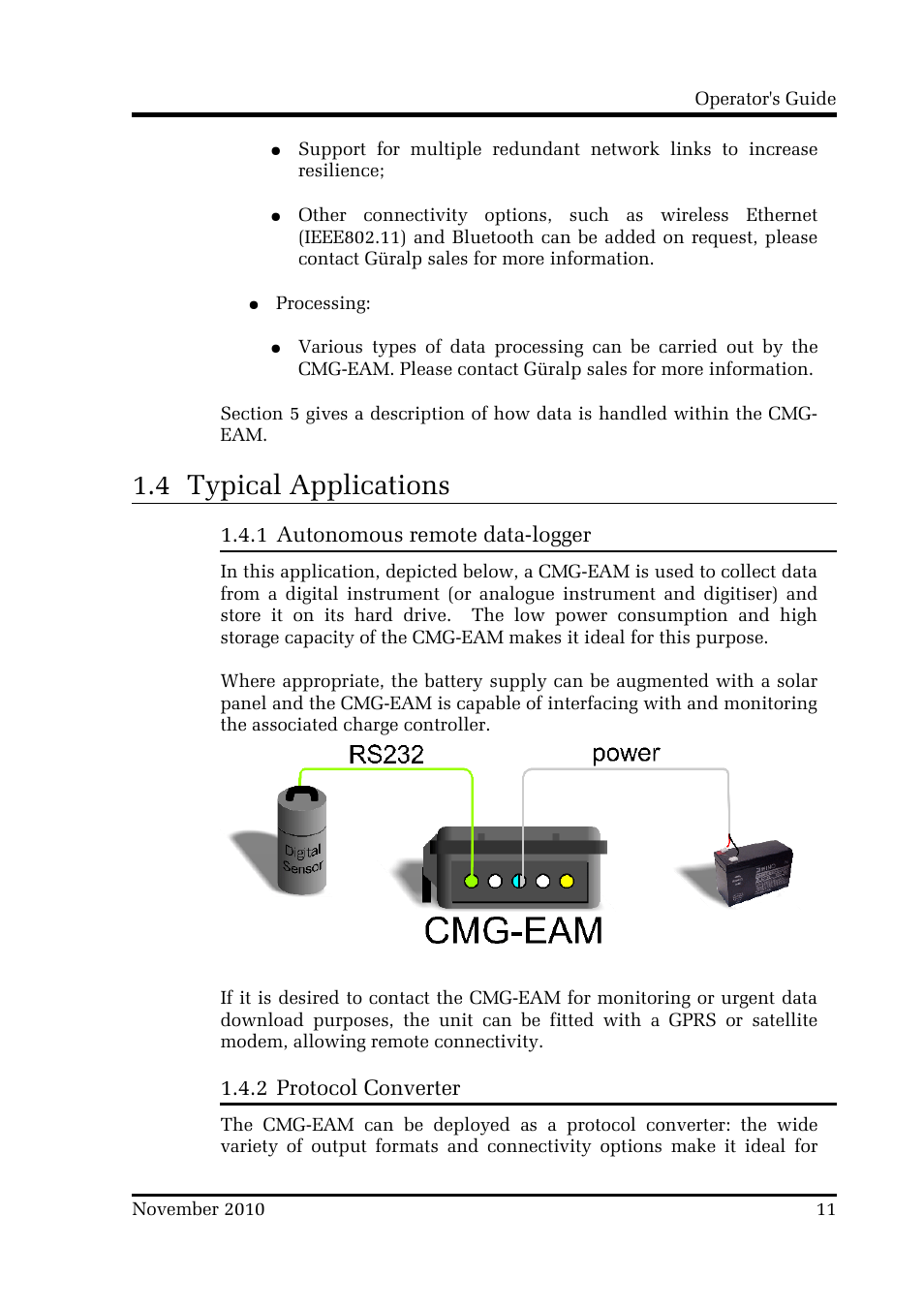 4 typical applications | Guralp Systems CMG-DCM build <10,000 User Manual | Page 11 / 214