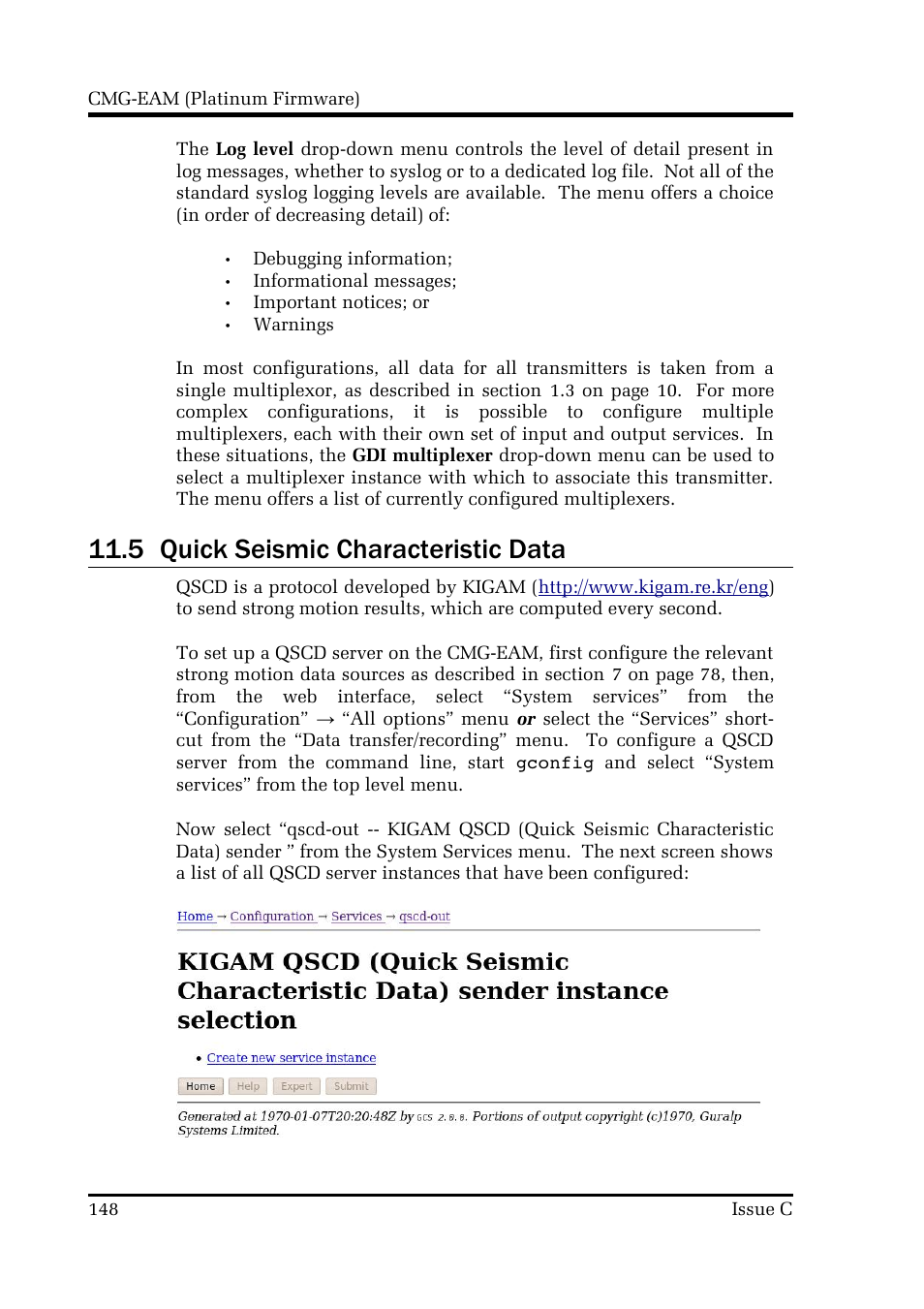 5 quick seismic characteristic data | Guralp Systems CMG-DCM build <10,000 User Manual | Page 148 / 214