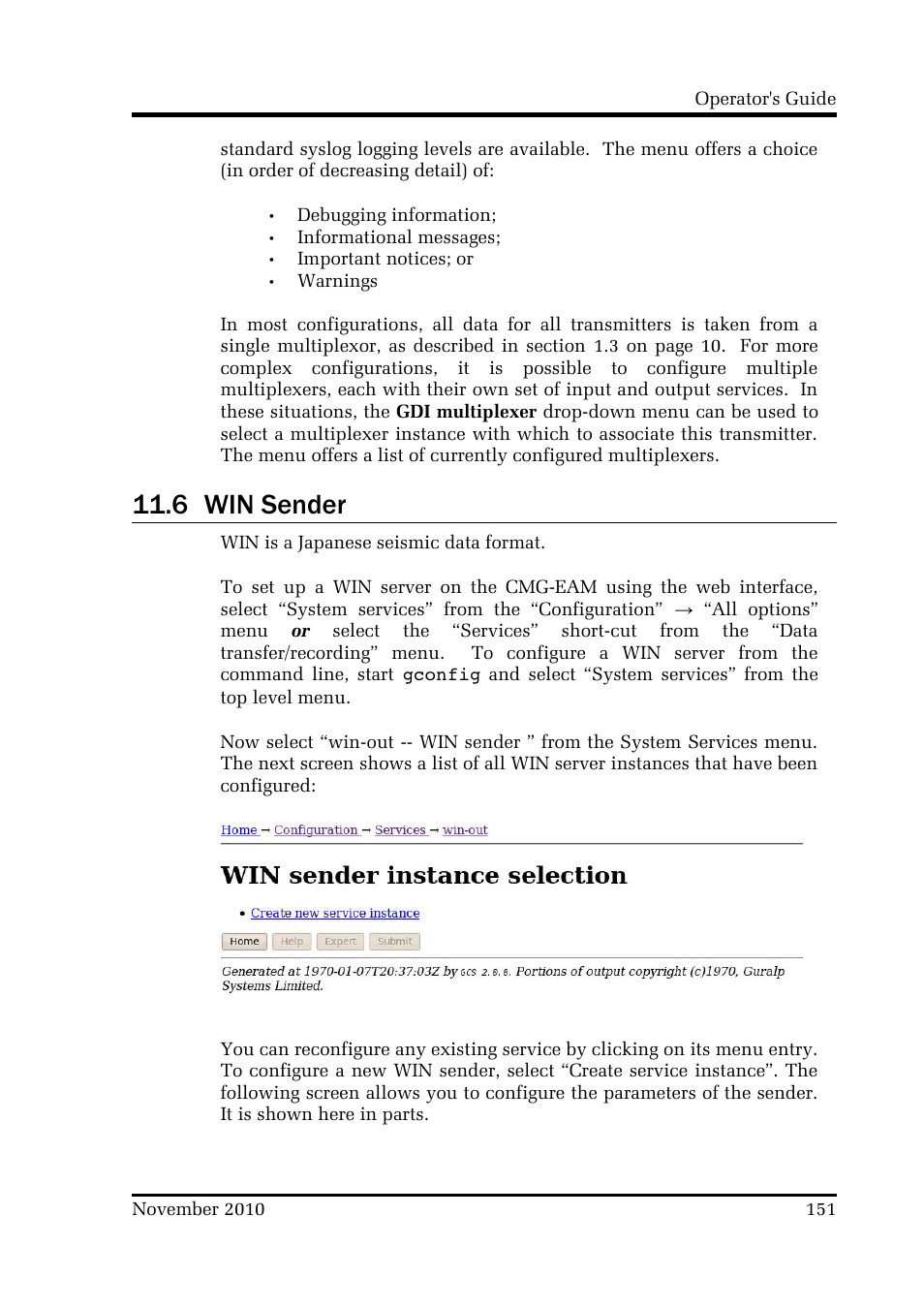 6 win sender | Guralp Systems CMG-DCM build <10,000 User Manual | Page 151 / 214