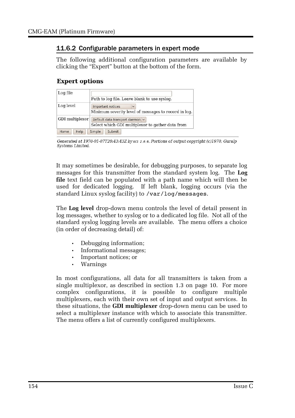 2 configurable parameters in expert mode | Guralp Systems CMG-DCM build <10,000 User Manual | Page 154 / 214