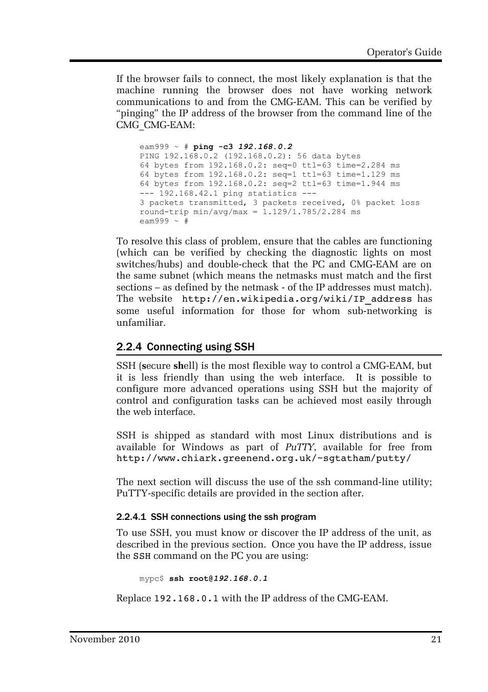 4 connecting using ssh | Guralp Systems CMG-DCM build <10,000 User Manual | Page 21 / 214