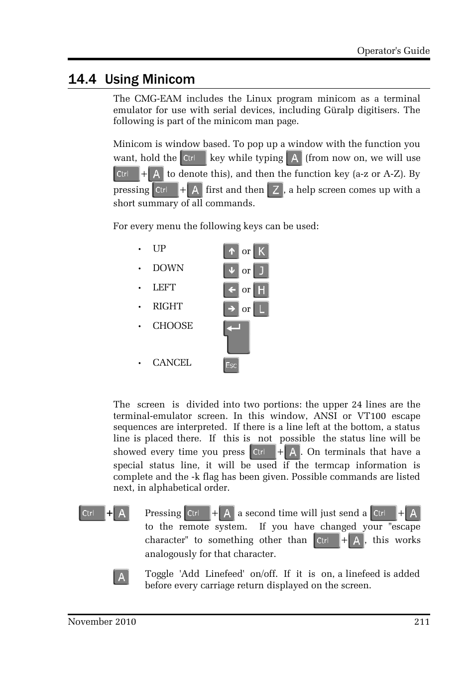 4 using minicom | Guralp Systems CMG-DCM build <10,000 User Manual | Page 211 / 214