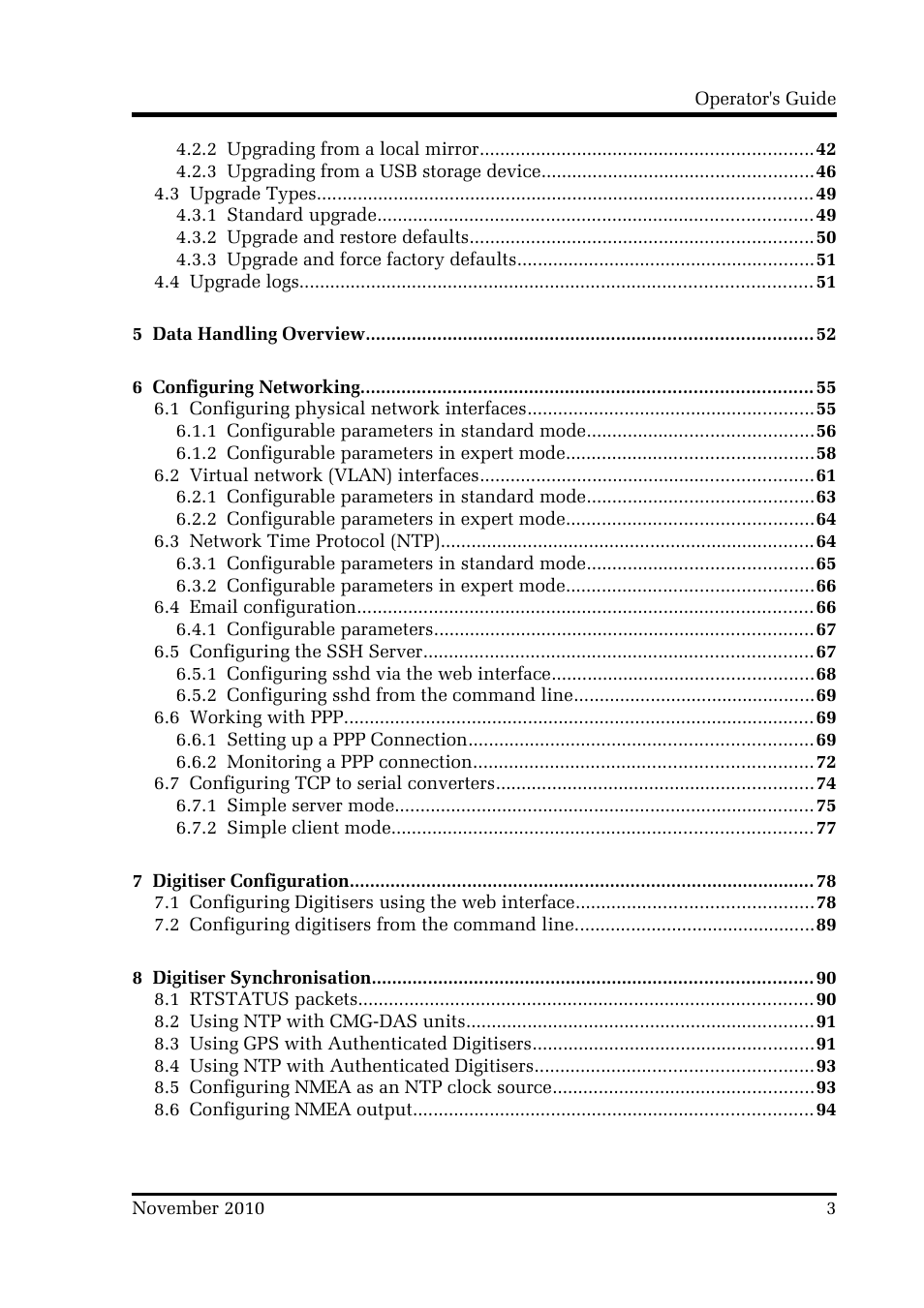 Guralp Systems CMG-DCM build <10,000 User Manual | Page 3 / 214