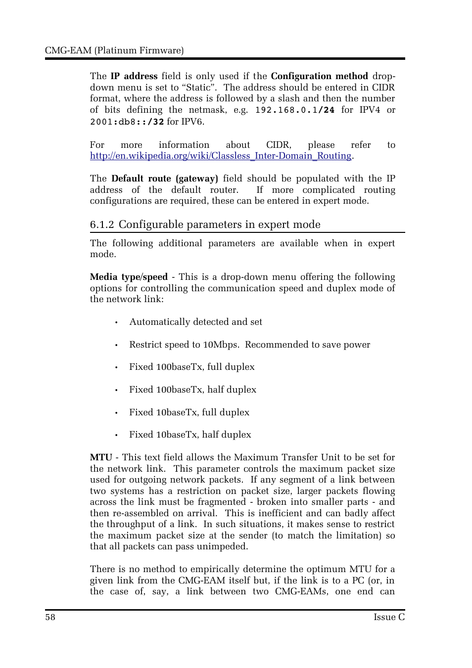 2 configurable parameters in expert mode | Guralp Systems CMG-DCM build <10,000 User Manual | Page 58 / 214