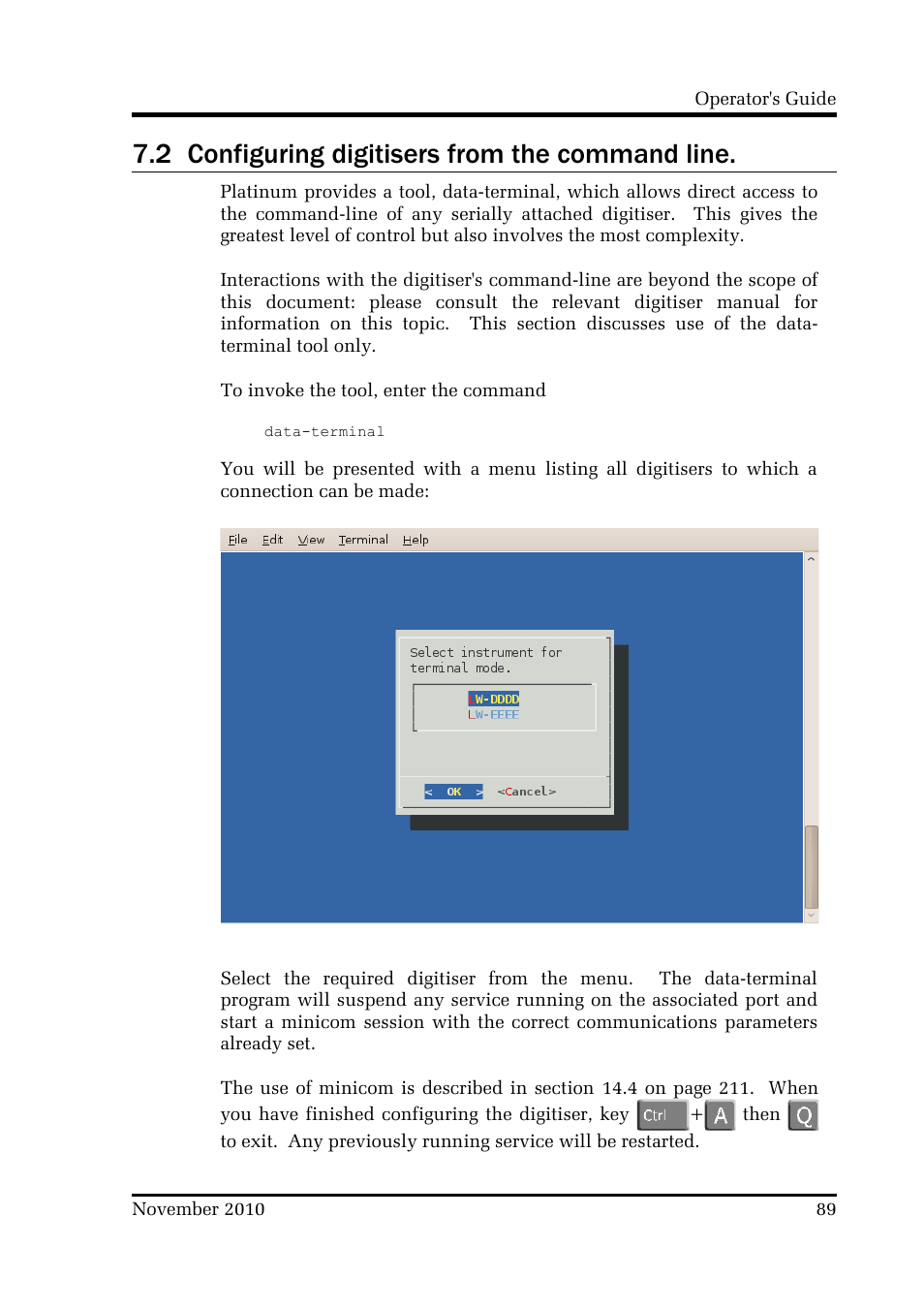 2 configuring digitisers from the command line | Guralp Systems CMG-DCM build <10,000 User Manual | Page 89 / 214