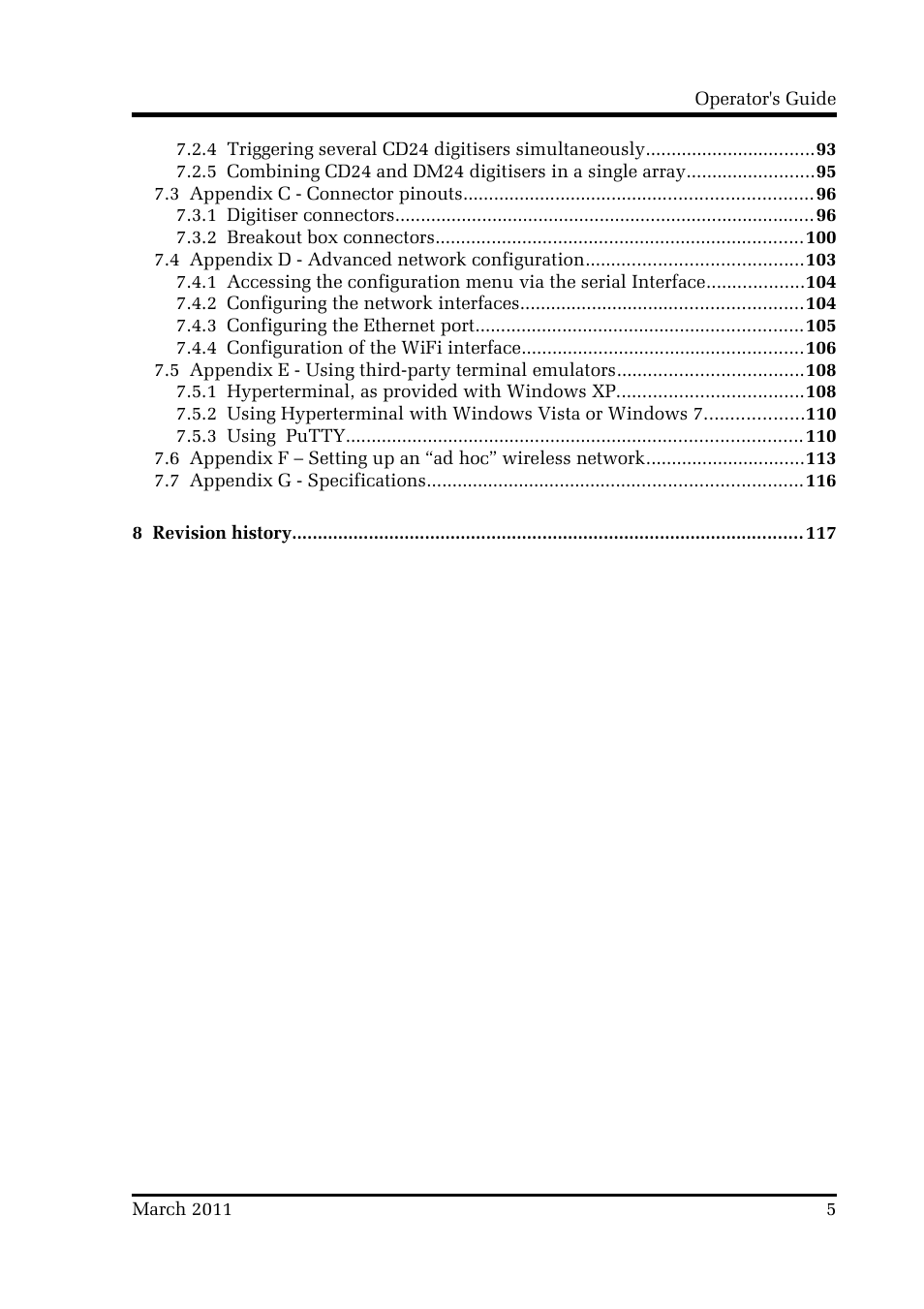 Guralp Systems CMG-CD24 User Manual | Page 5 / 117