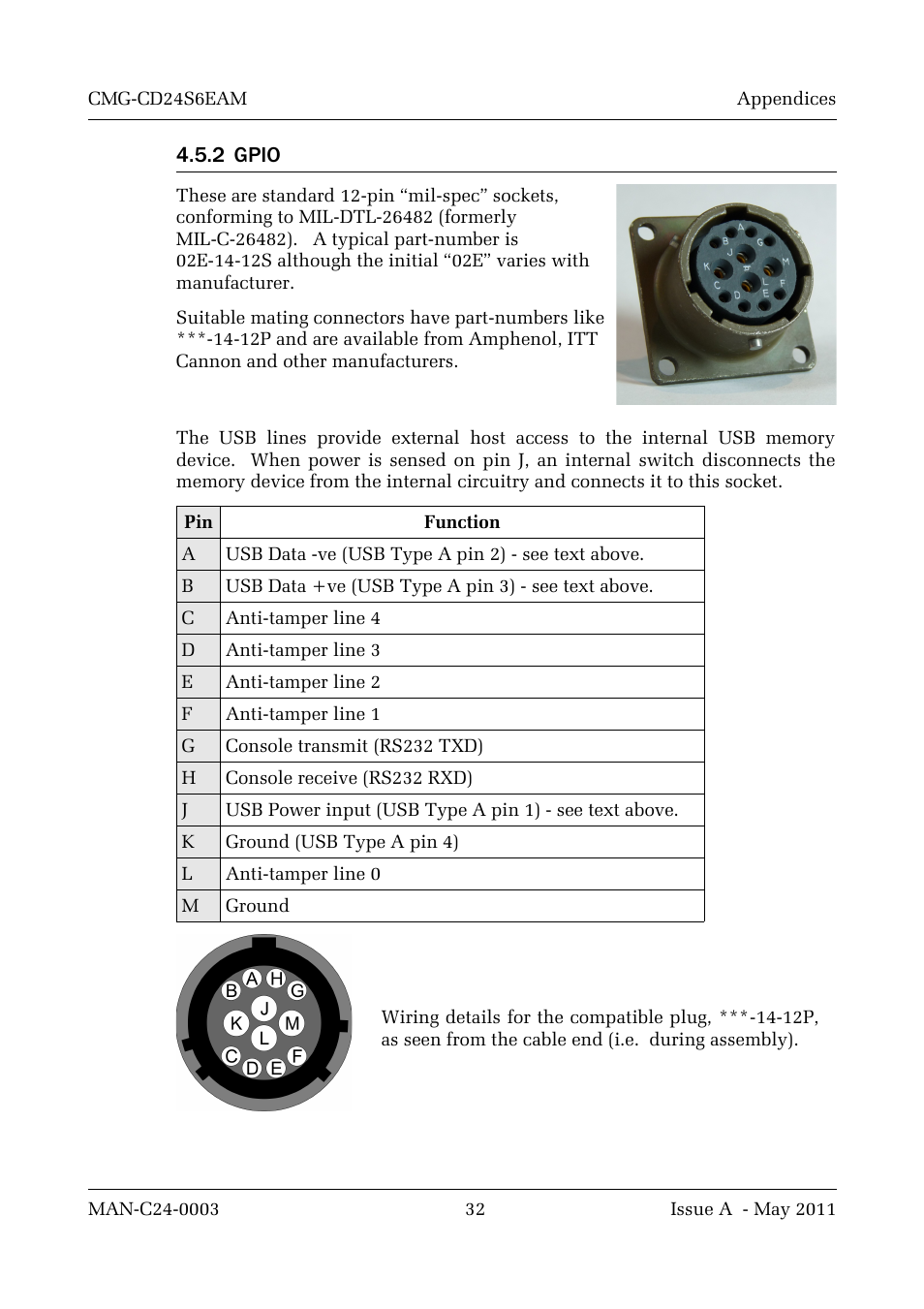 2 gpio | Guralp Systems CMG-CD24S6EAM User Manual | Page 35 / 42