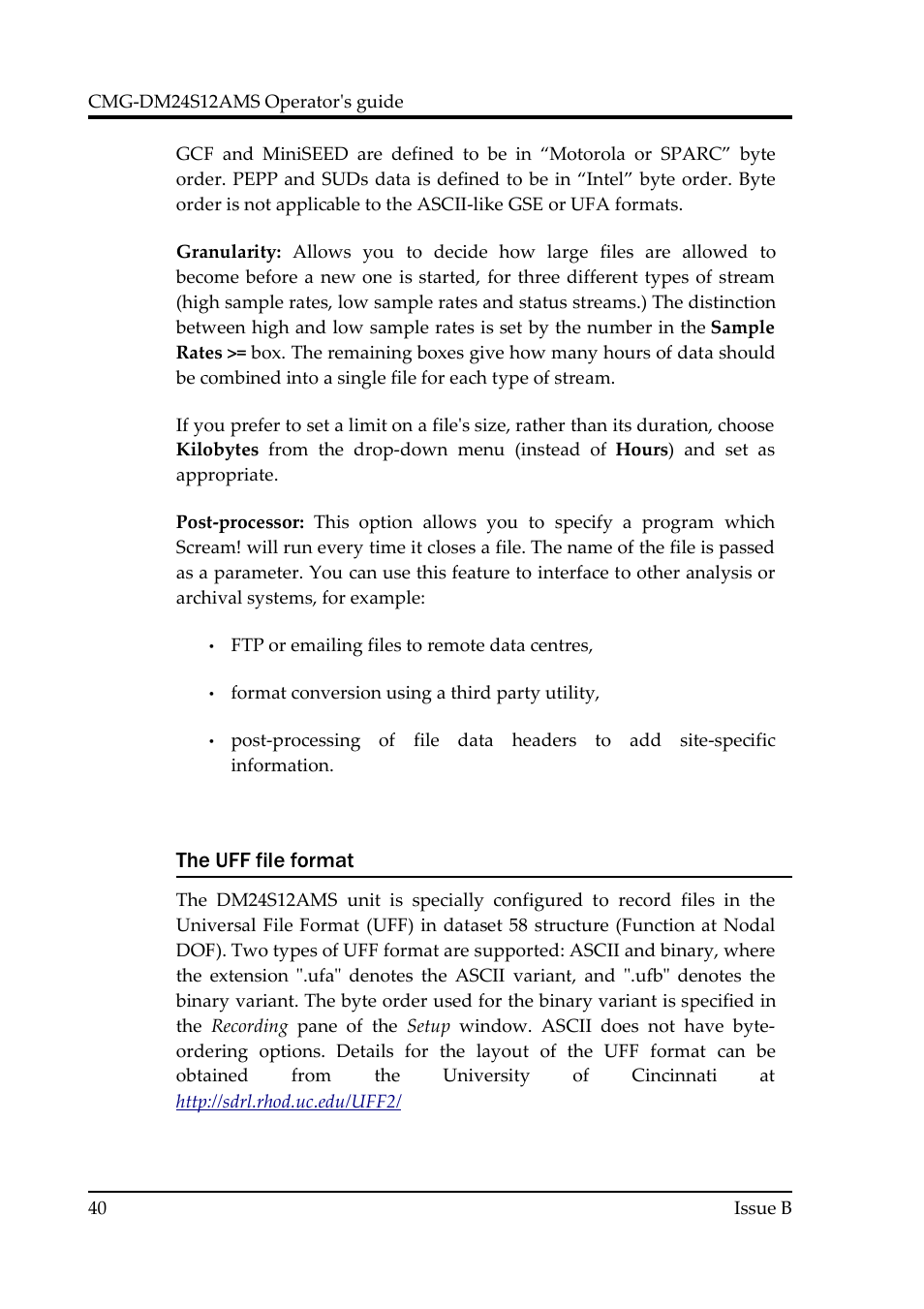 Guralp Systems CMG-DM24S12AMS User Manual | Page 40 / 79