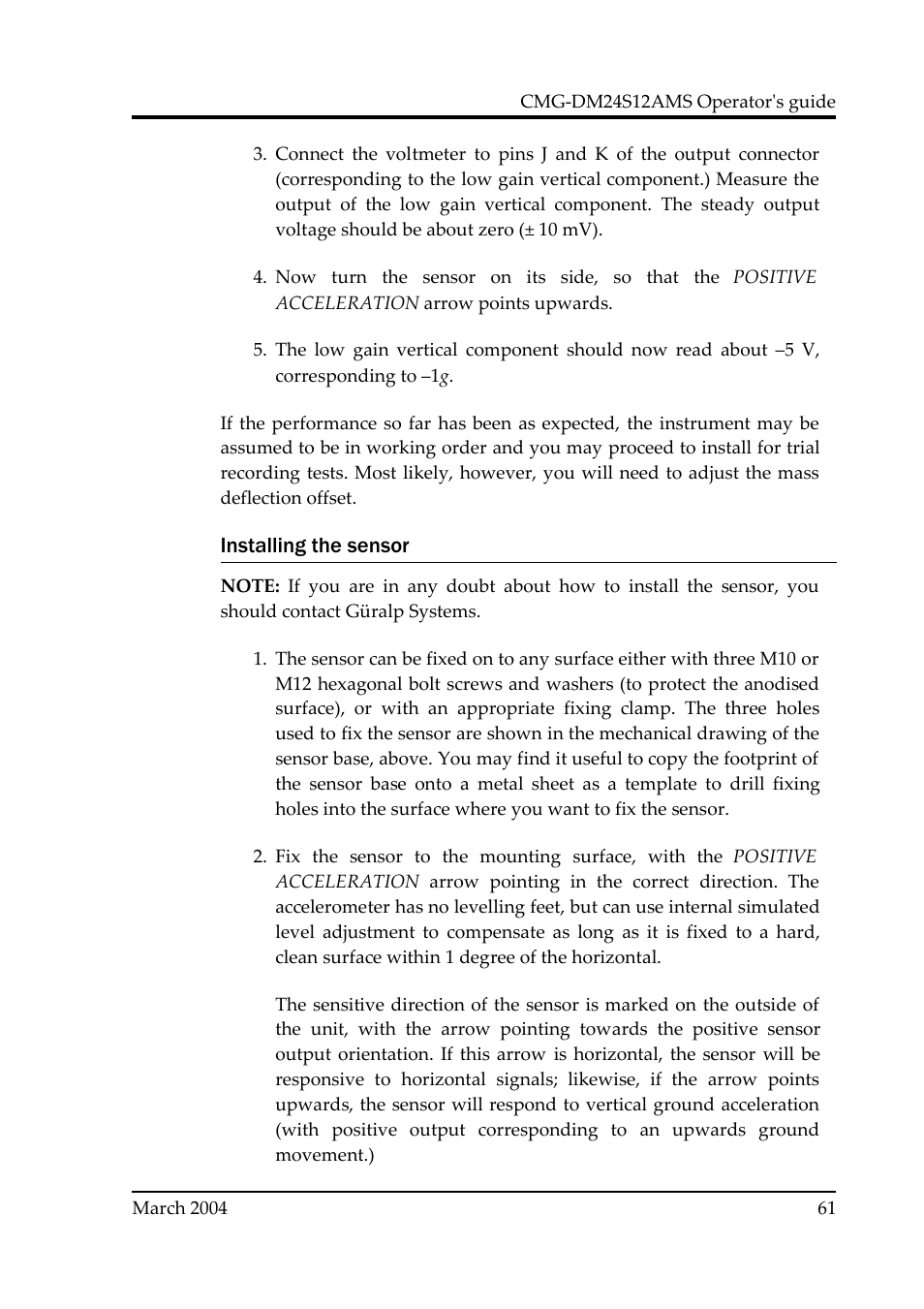 Guralp Systems CMG-DM24S12AMS User Manual | Page 61 / 79