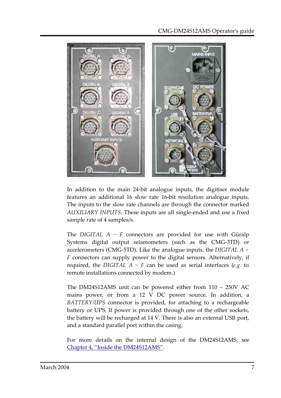 Guralp Systems CMG-DM24S12AMS User Manual | Page 7 / 79