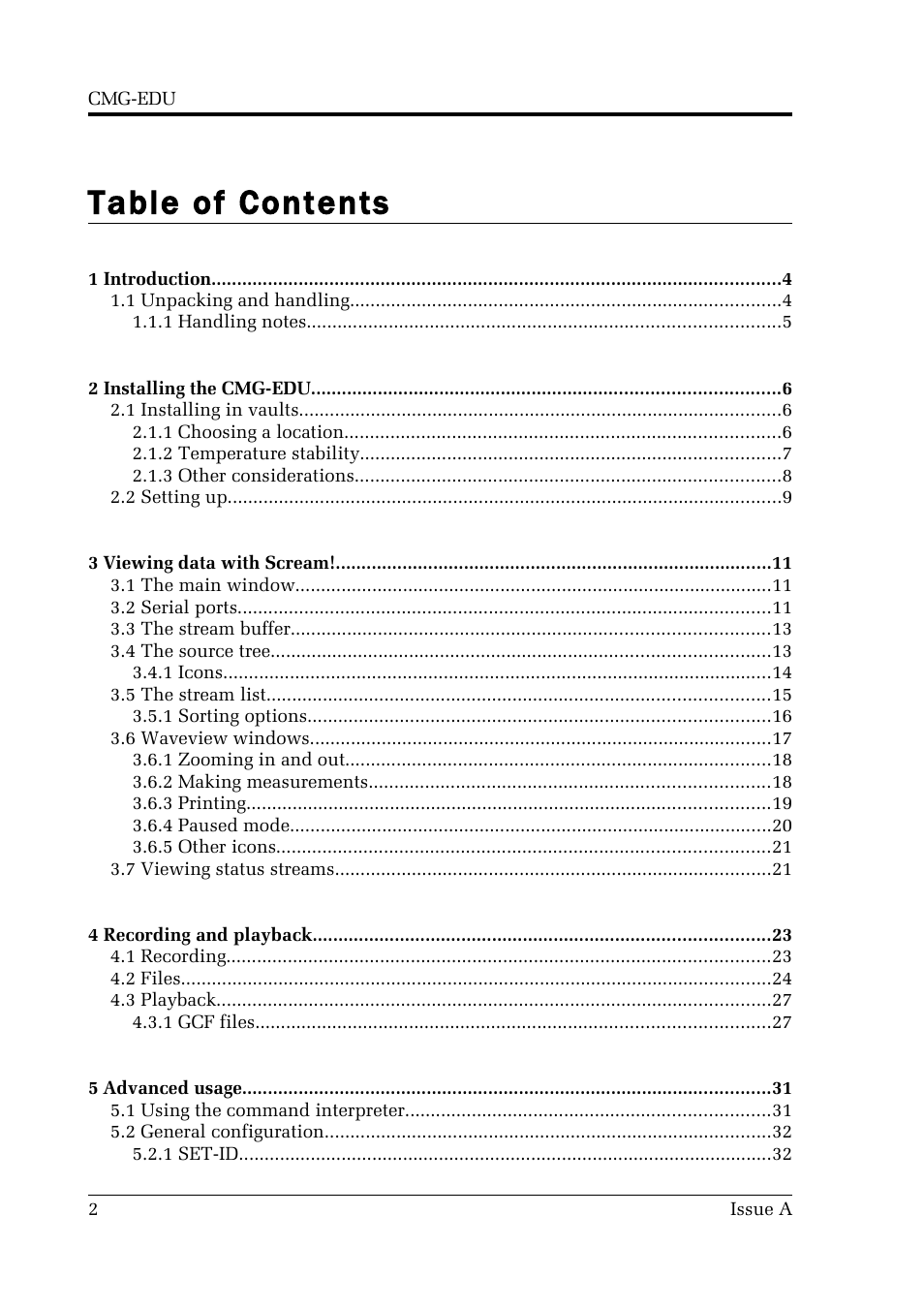 Guralp Systems CMG-EDU User Manual | Page 2 / 46