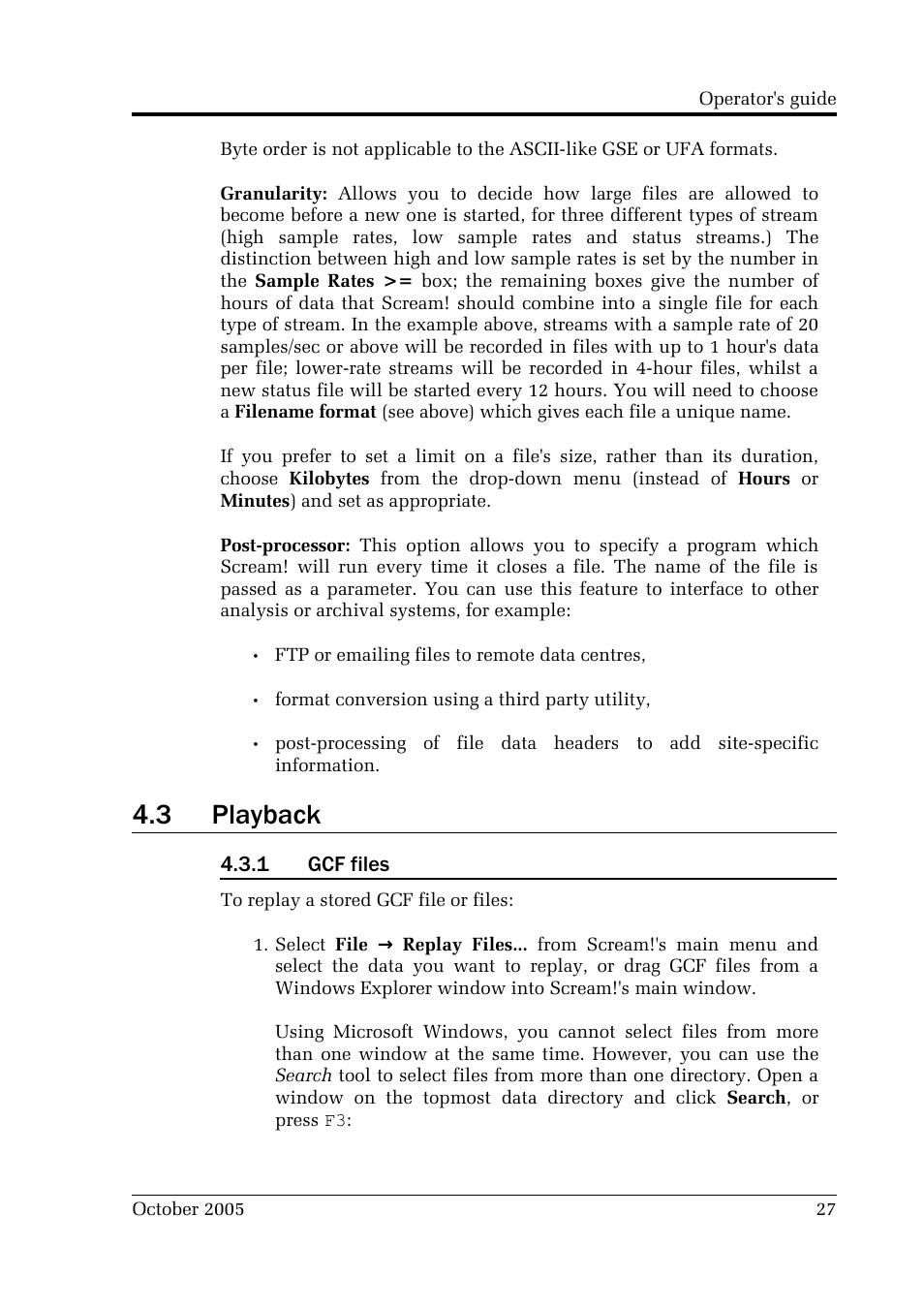 3 playback | Guralp Systems CMG-EDU User Manual | Page 27 / 46