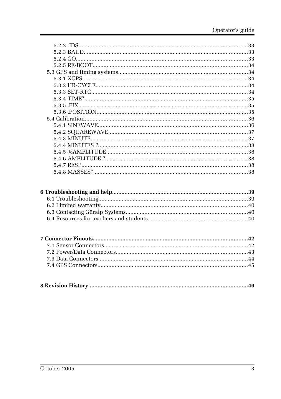 Guralp Systems CMG-EDU User Manual | Page 3 / 46
