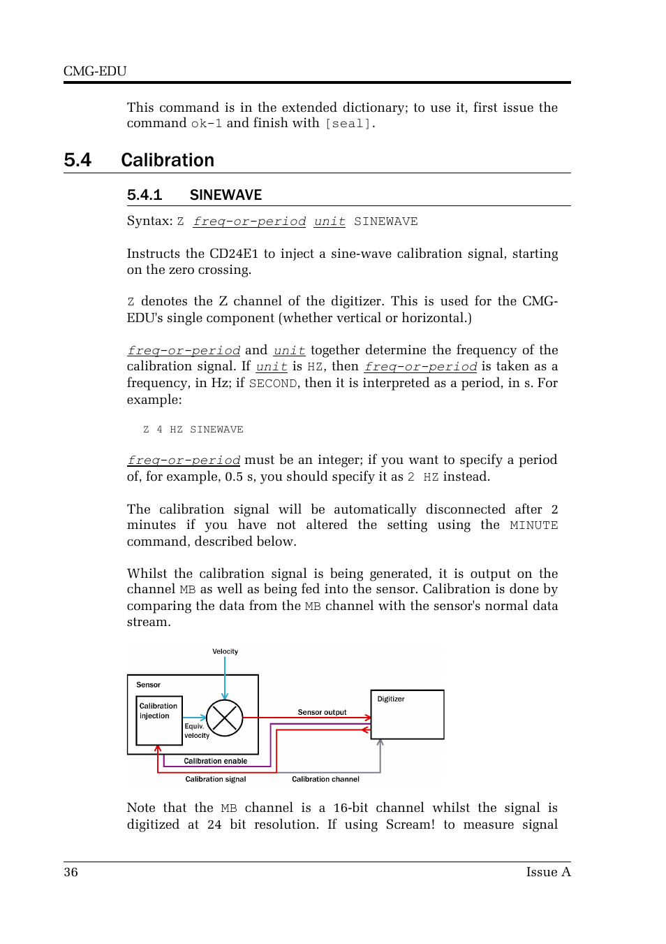 4 calibration | Guralp Systems CMG-EDU User Manual | Page 36 / 46