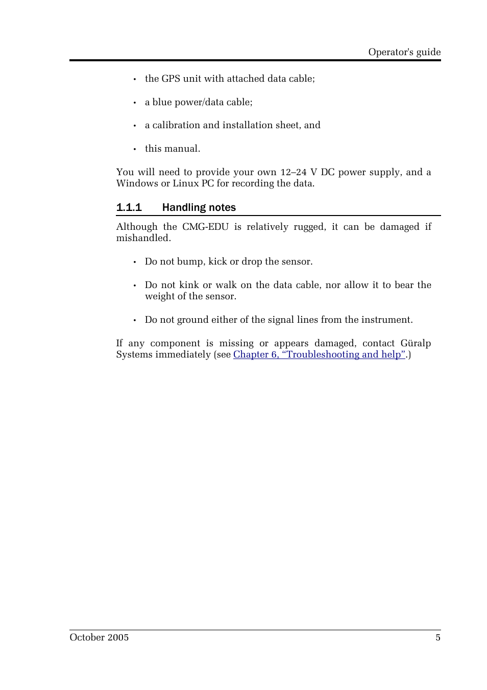 Guralp Systems CMG-EDU User Manual | Page 5 / 46