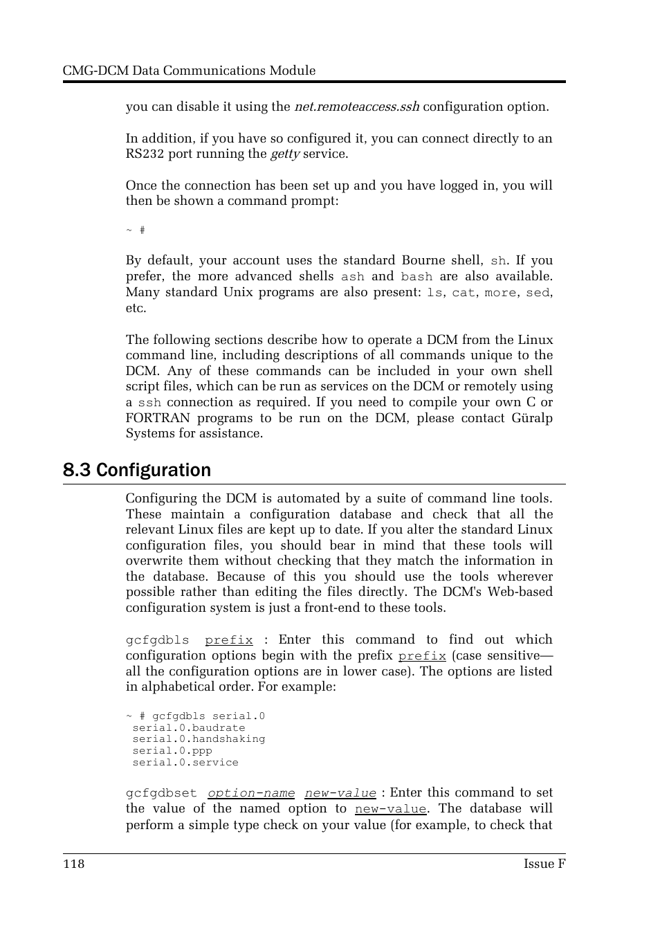 3 configuration | Guralp Systems CMG-DCM User Manual | Page 118 / 132