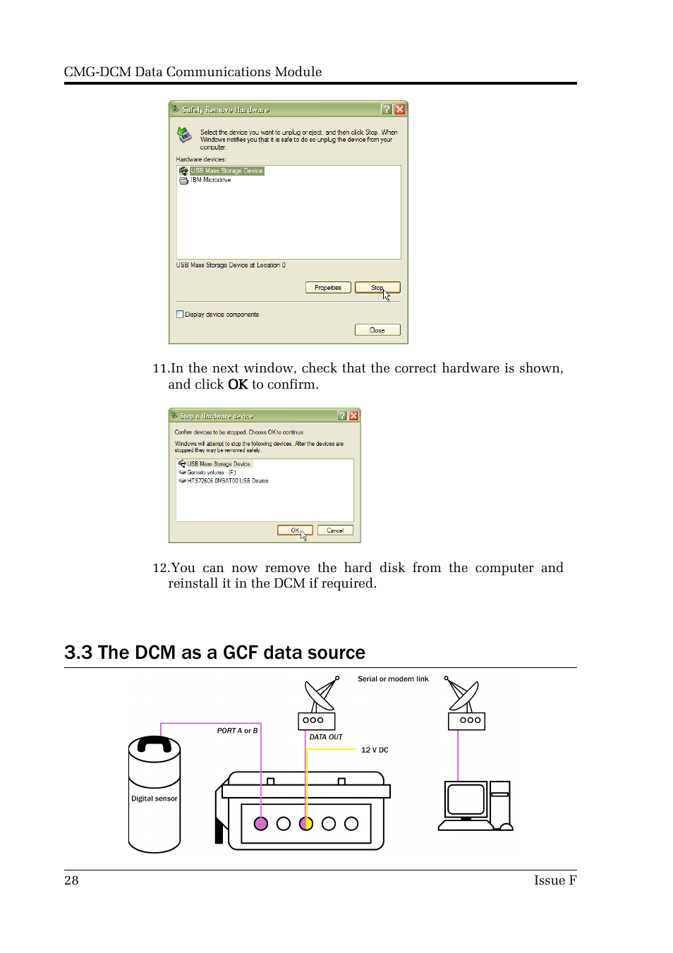 3 the dcm as a gcf data source | Guralp Systems CMG-DCM User Manual | Page 28 / 132