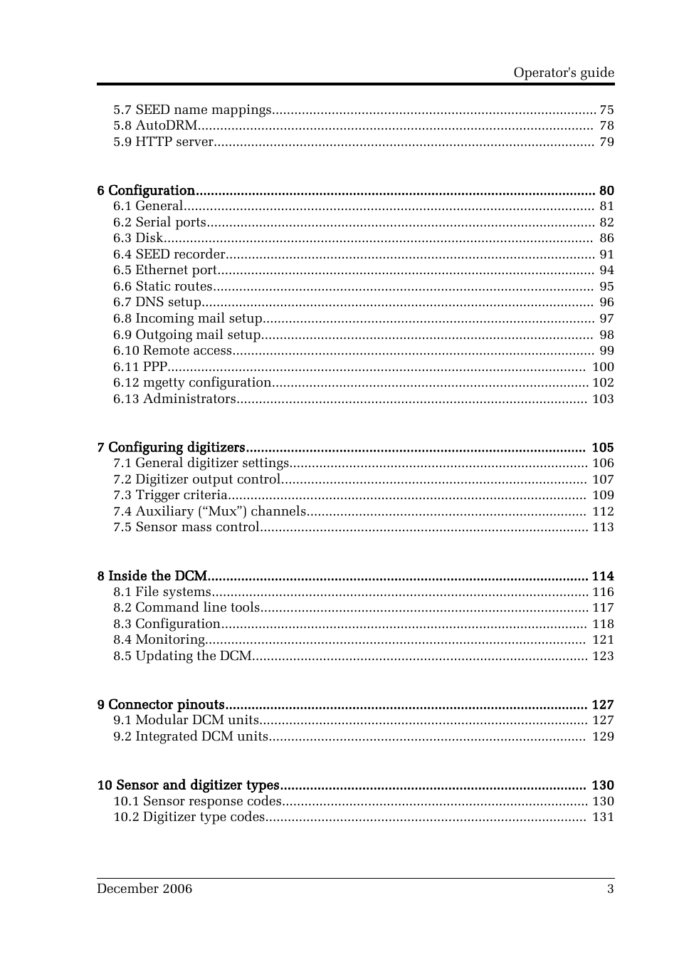 Guralp Systems CMG-DCM User Manual | Page 3 / 132