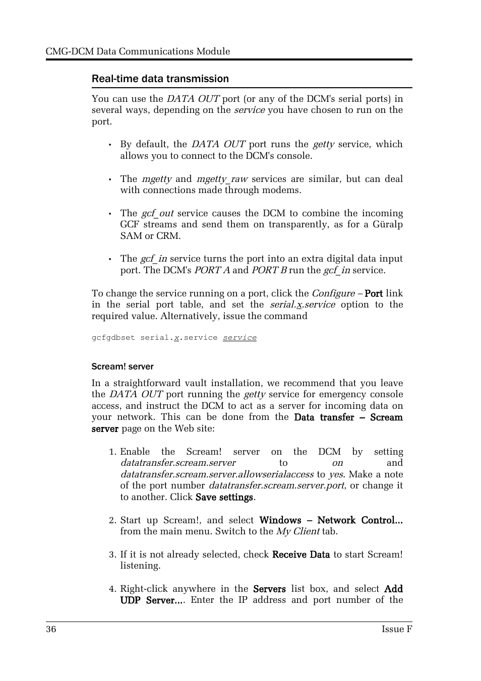 Guralp Systems CMG-DCM User Manual | Page 36 / 132