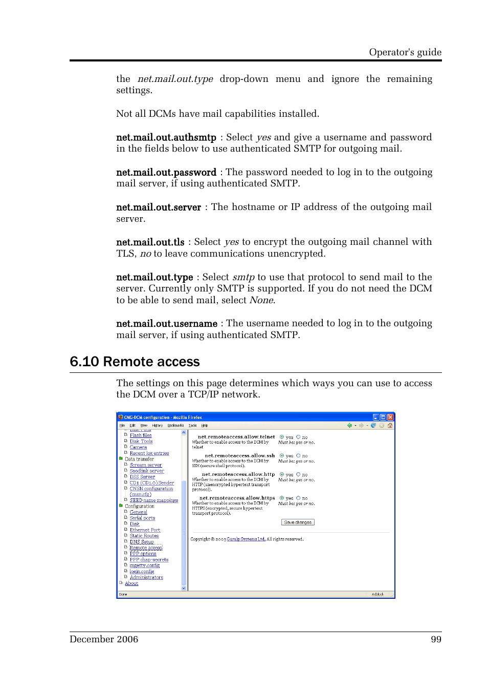 10 remote access | Guralp Systems CMG-DCM User Manual | Page 99 / 132