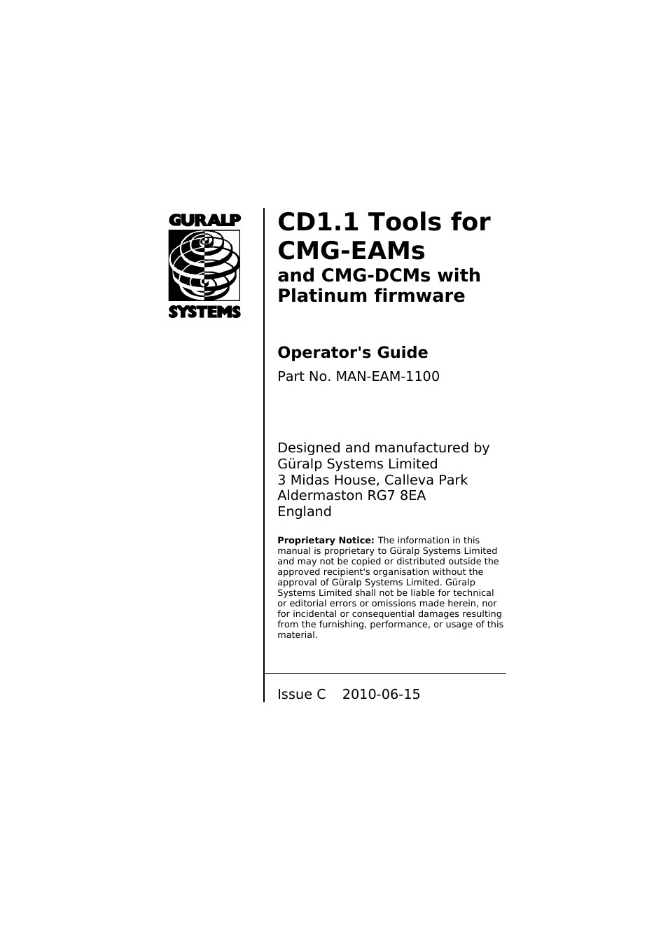 Guralp Systems CD1.1 User Manual | 84 pages