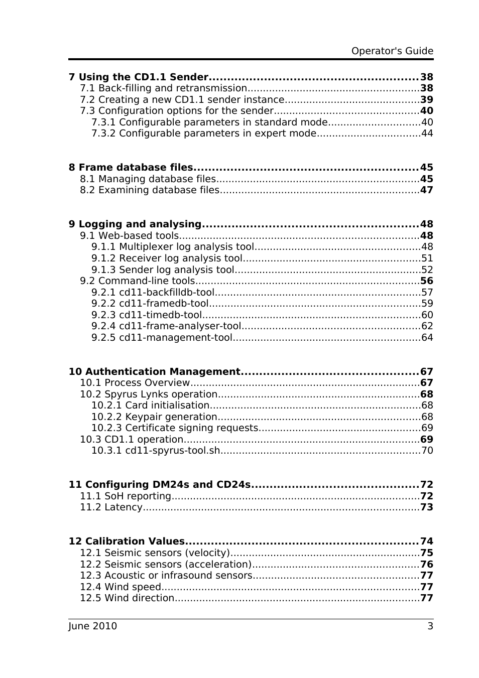 Guralp Systems CD1.1 User Manual | Page 3 / 84