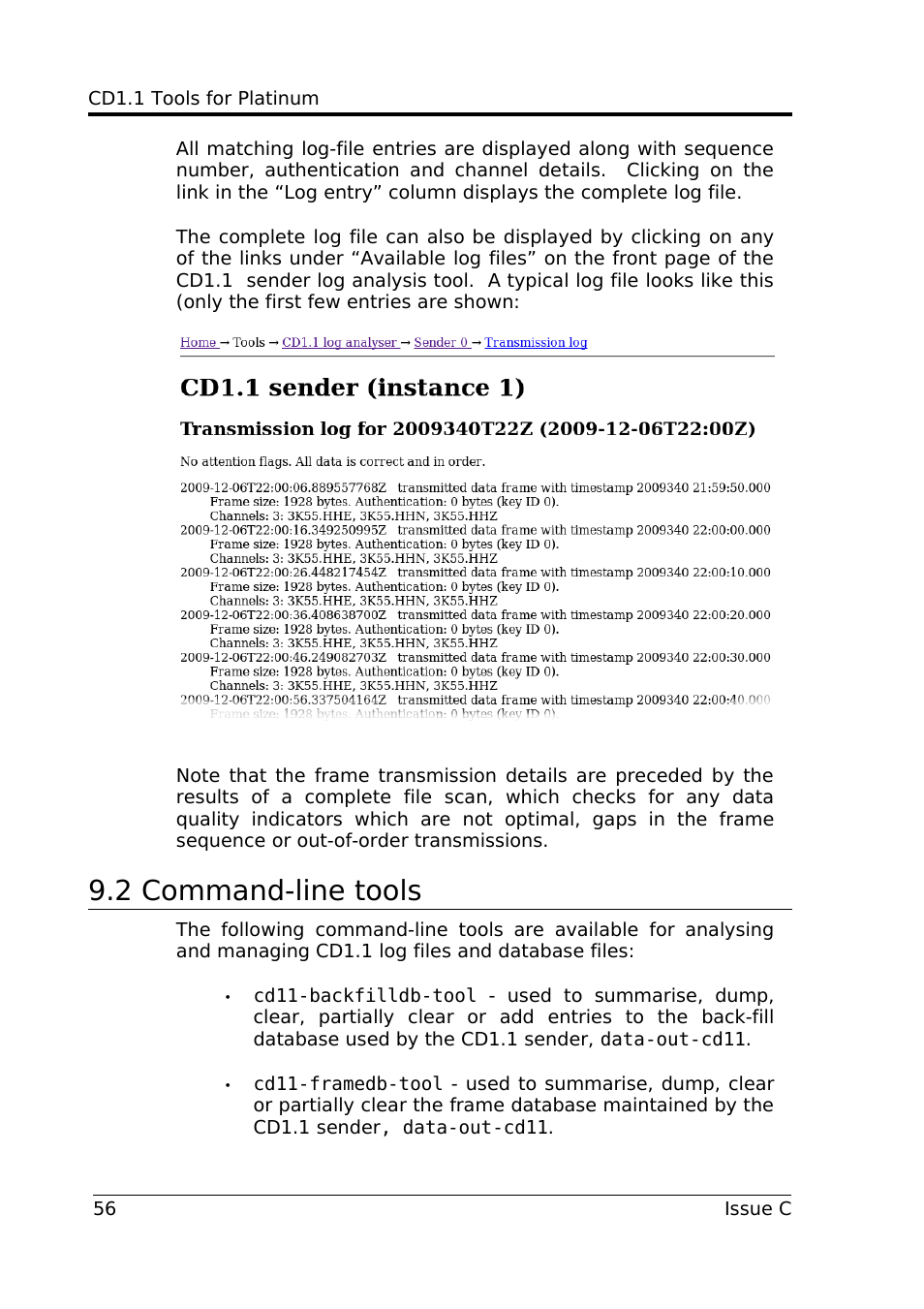 2 command-line tools | Guralp Systems CD1.1 User Manual | Page 56 / 84
