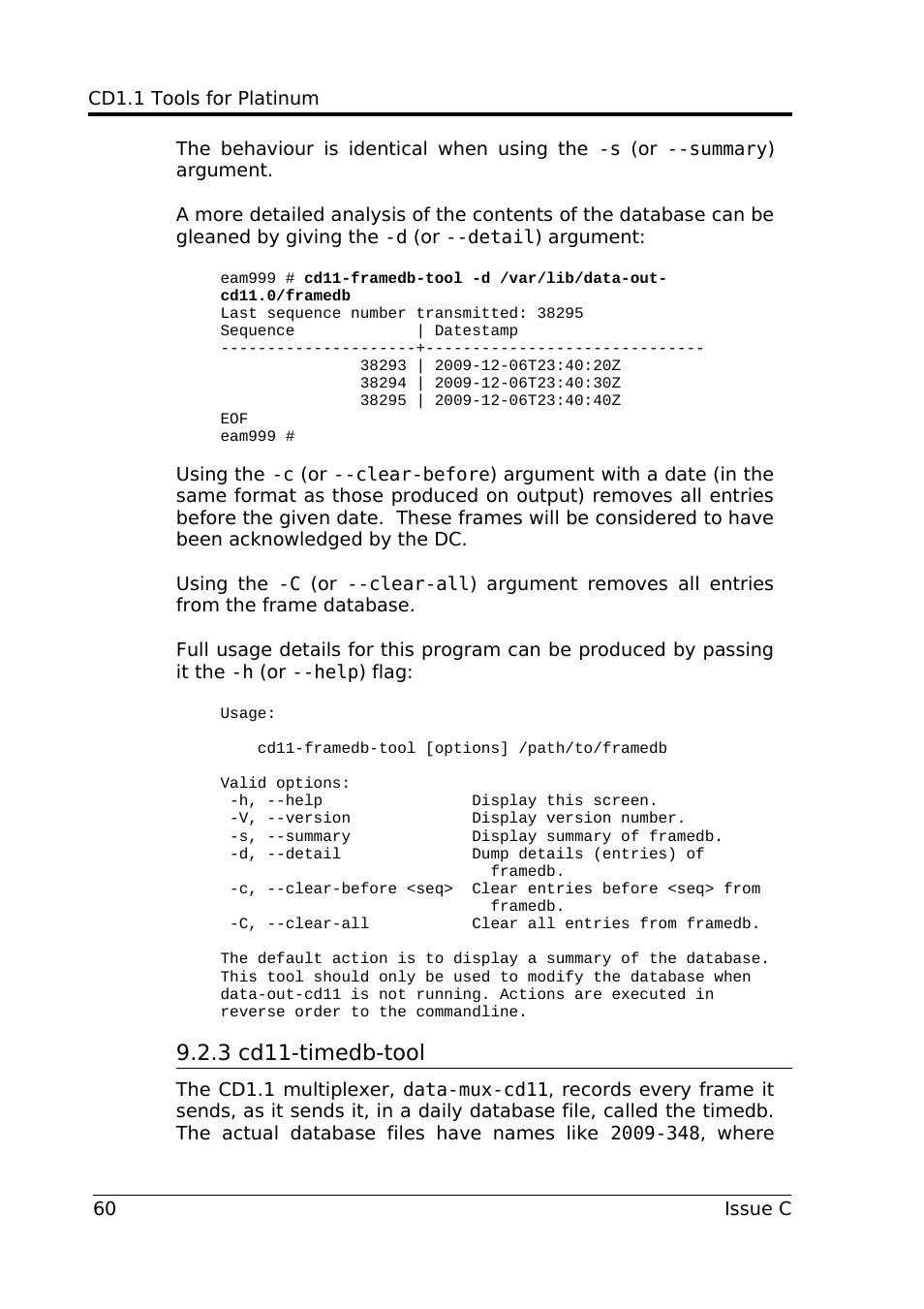 3 cd11-timedb-tool | Guralp Systems CD1.1 User Manual | Page 60 / 84