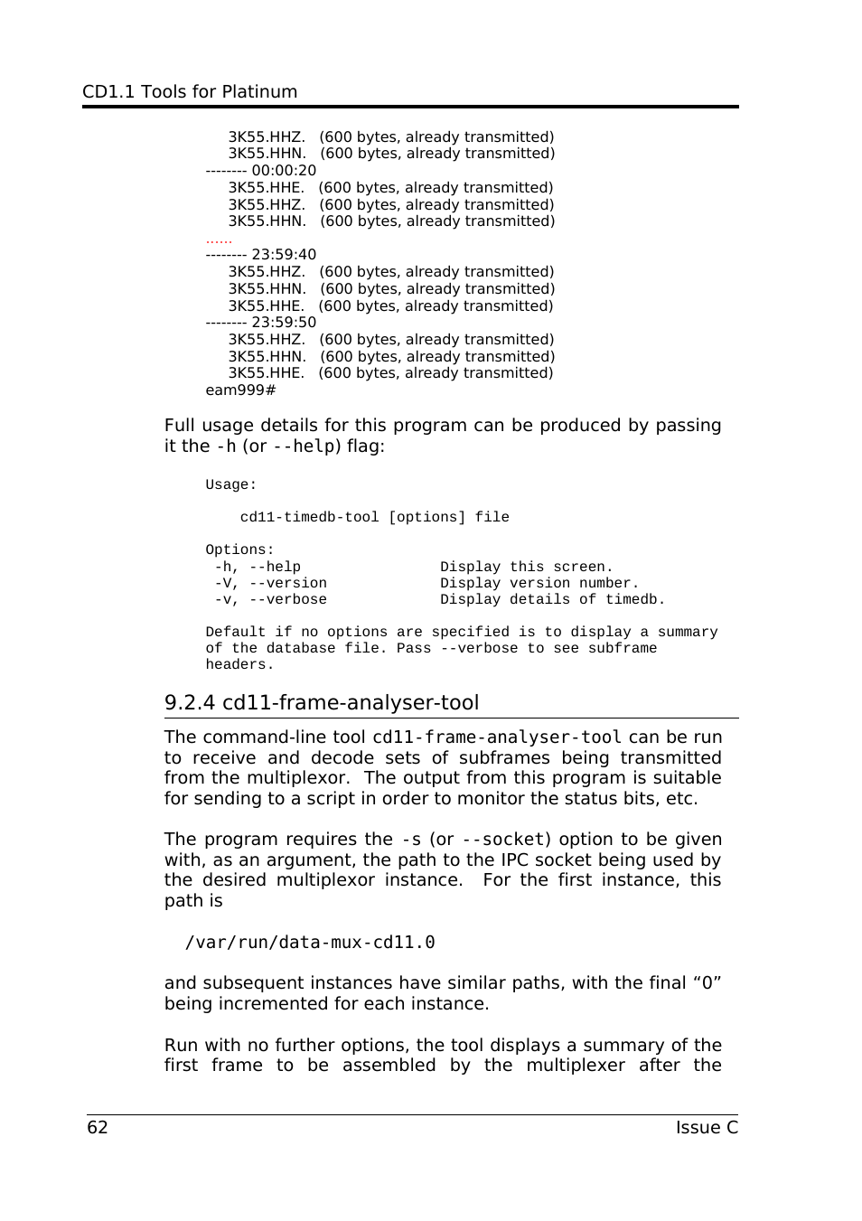 4 cd11-frame-analyser-tool | Guralp Systems CD1.1 User Manual | Page 62 / 84