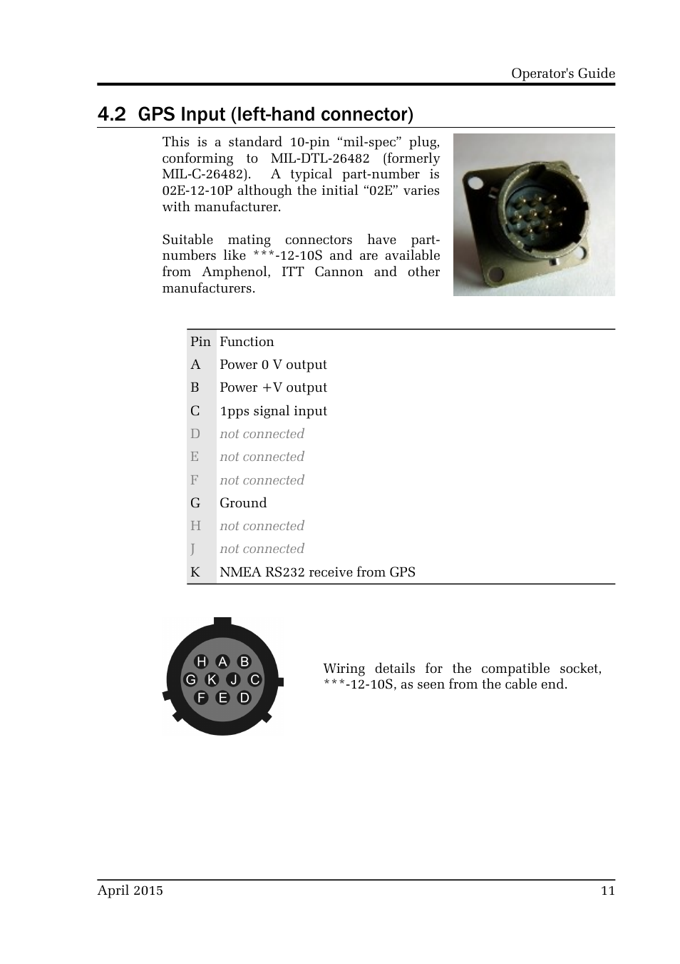2 gps input (left-hand connector) | Guralp Systems CMG-RTM User Manual | Page 11 / 13