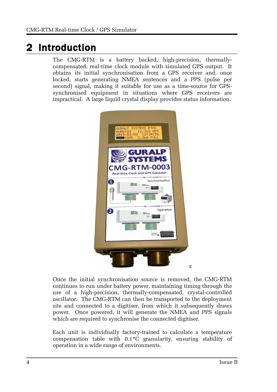 2 introduction | Guralp Systems CMG-RTM User Manual | Page 4 / 13