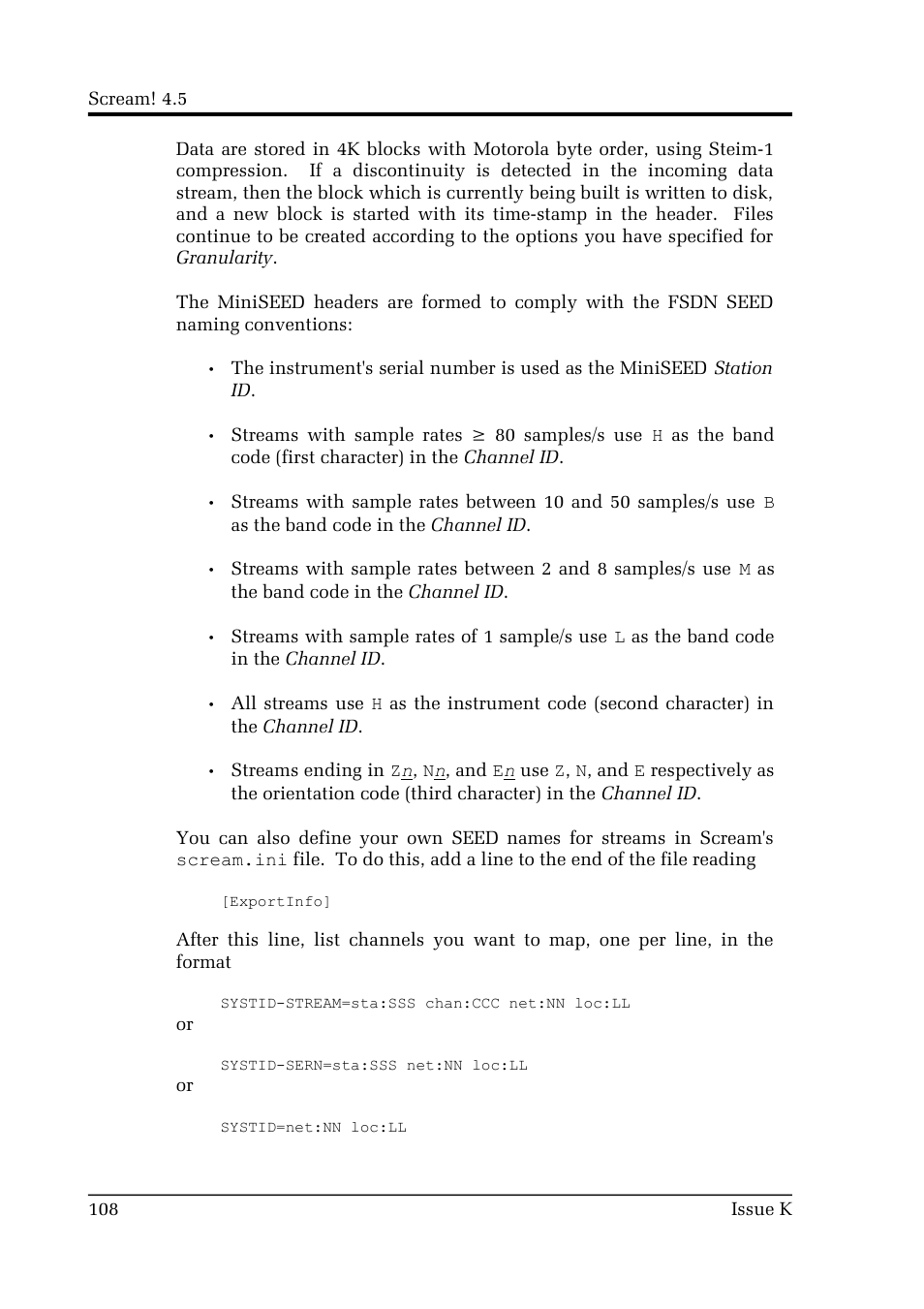 Guralp Systems Scream User Manual | Page 108 / 142