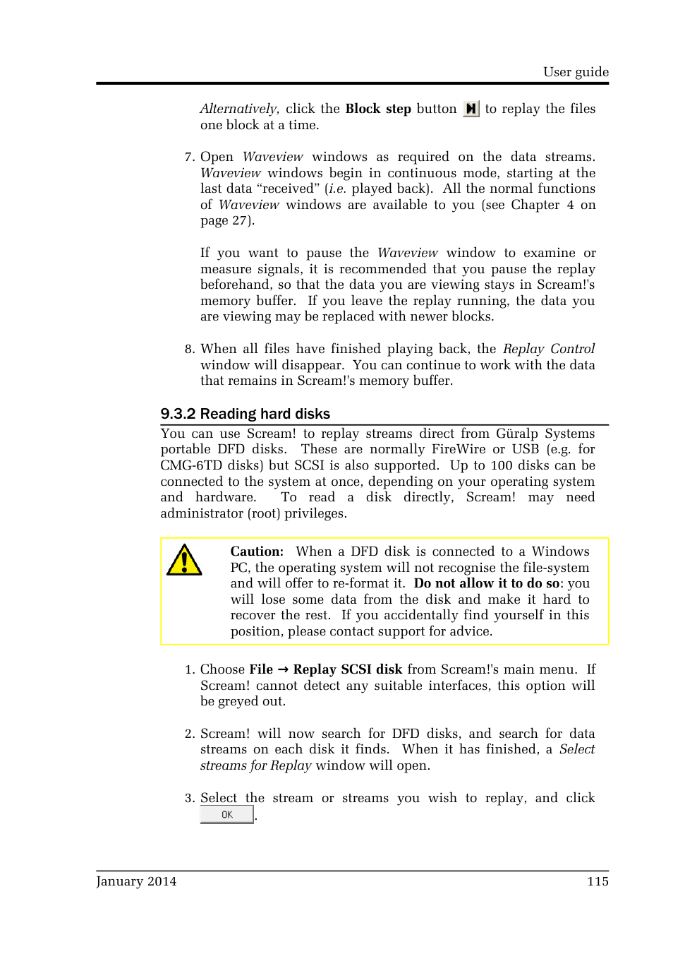 Guralp Systems Scream User Manual | Page 115 / 142