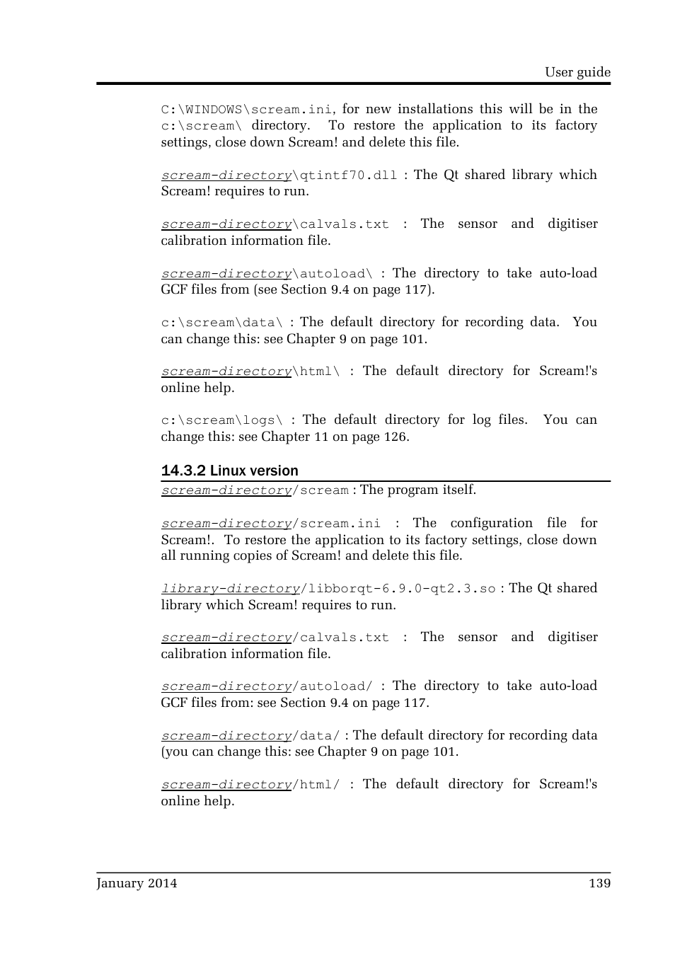 Guralp Systems Scream User Manual | Page 139 / 142