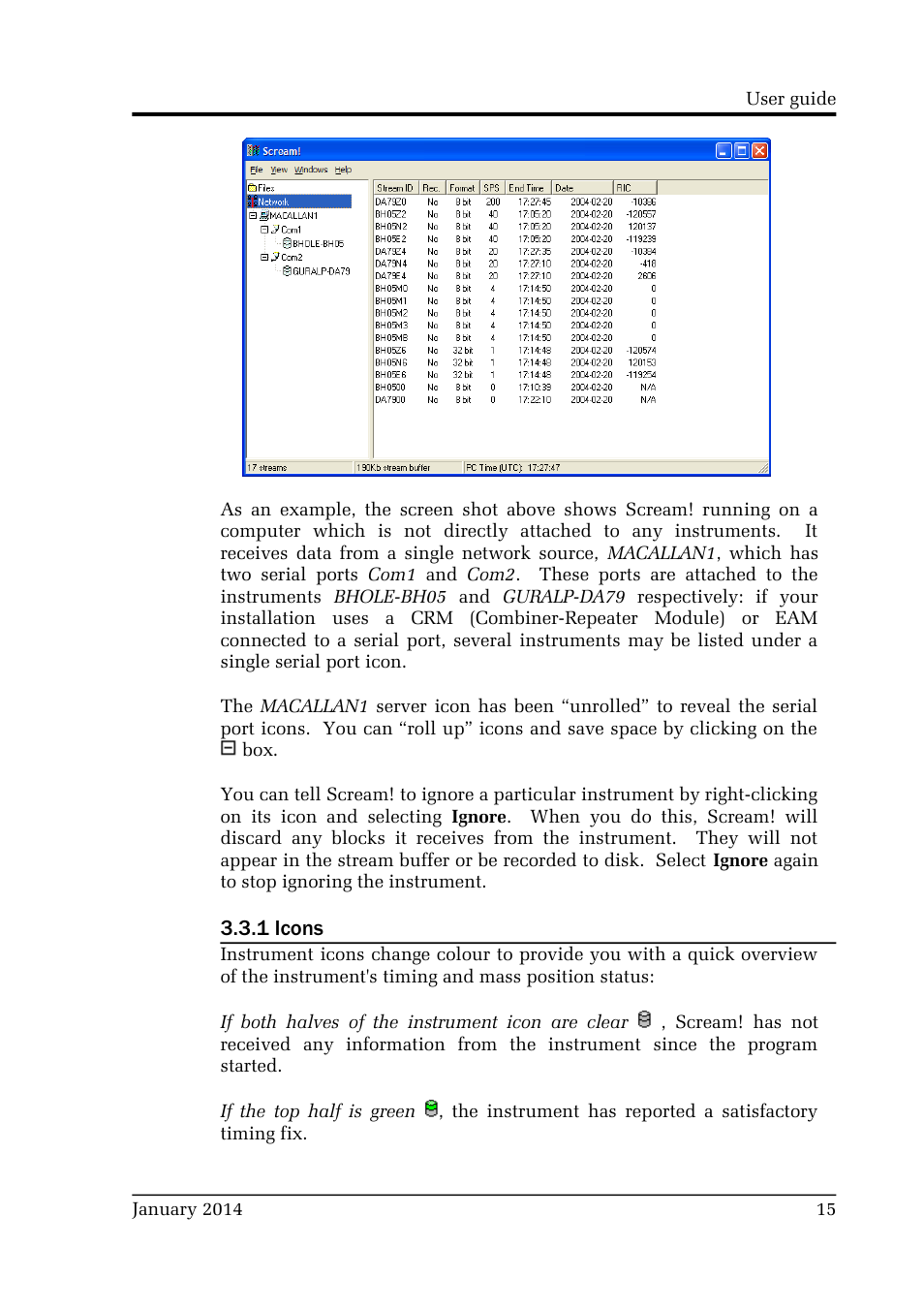 Guralp Systems Scream User Manual | Page 15 / 142