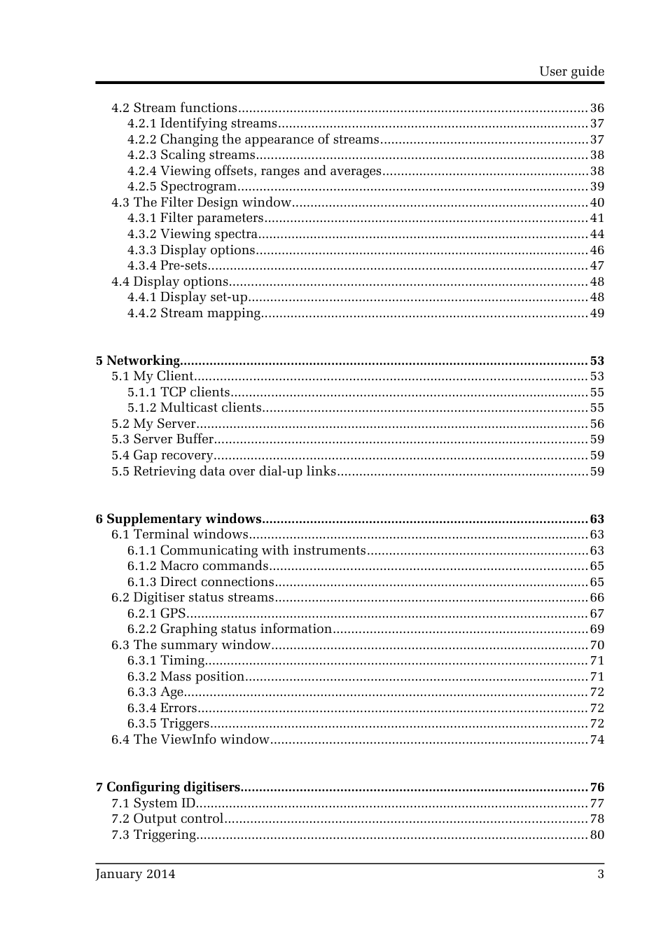 Guralp Systems Scream User Manual | Page 3 / 142