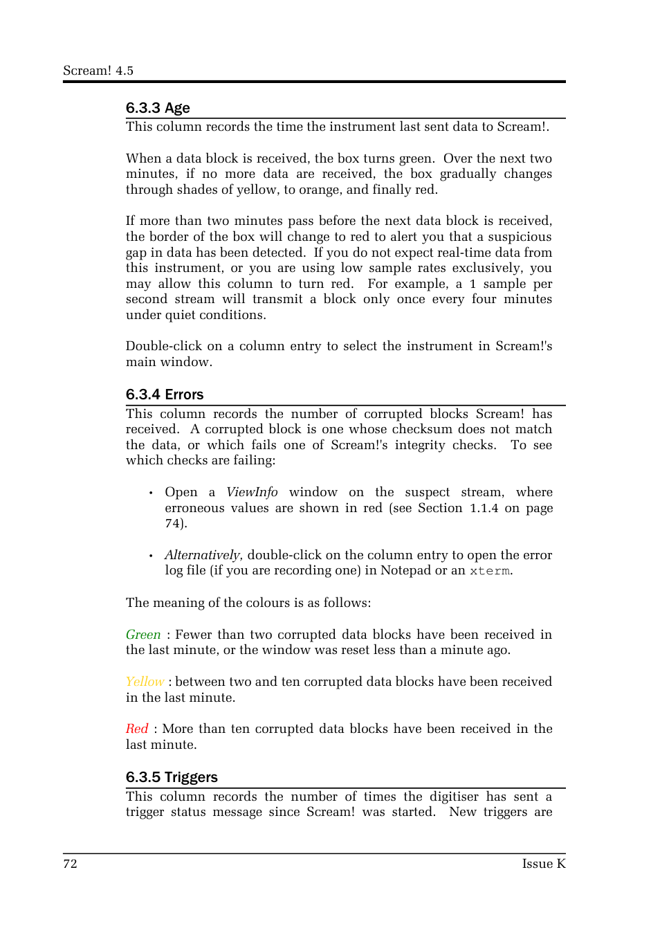 Guralp Systems Scream User Manual | Page 72 / 142