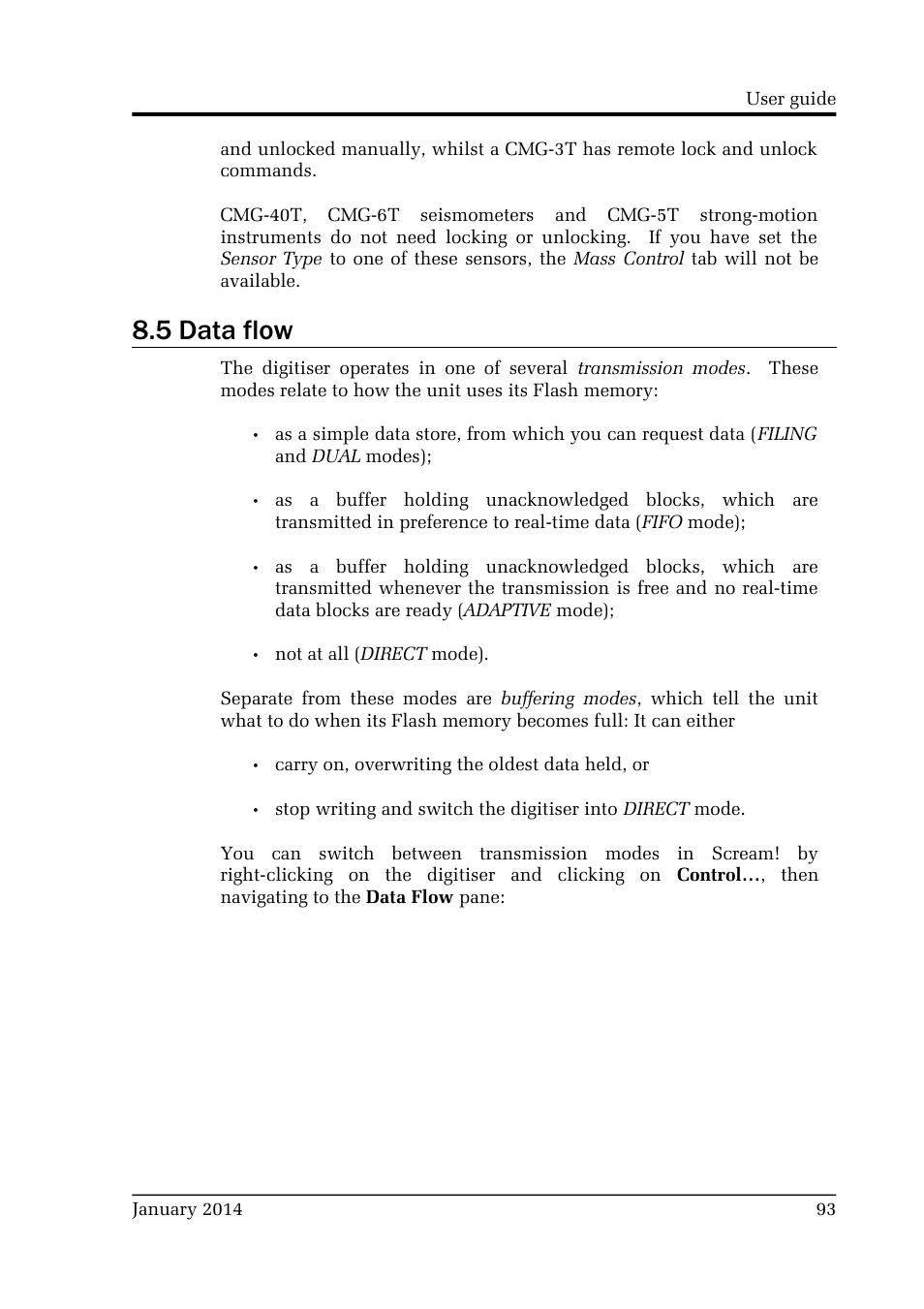 5 data flow | Guralp Systems Scream User Manual | Page 93 / 142