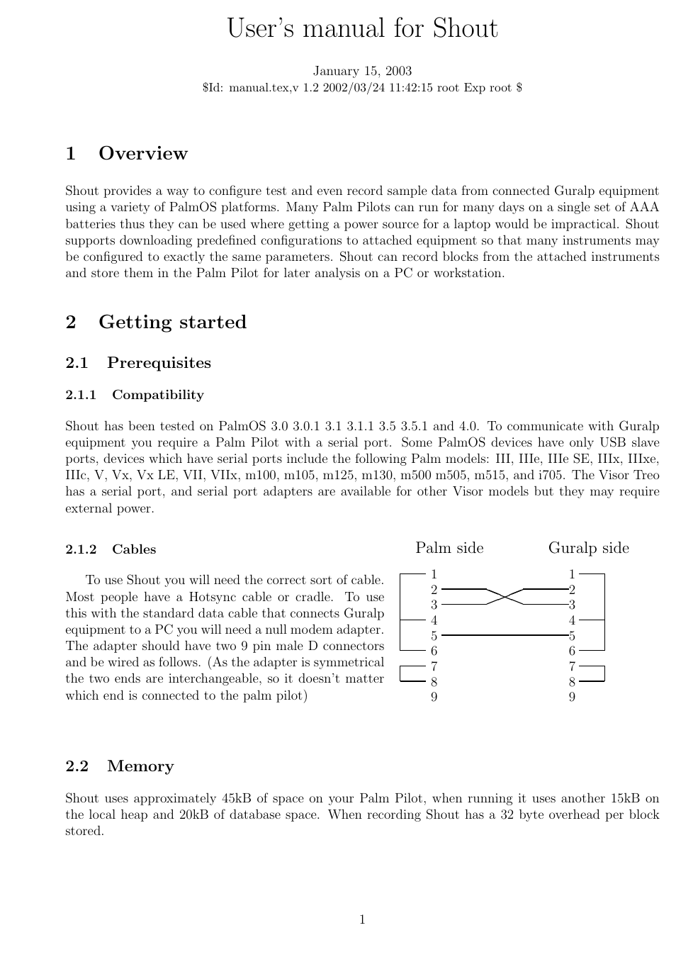 Guralp Systems Shout User Manual | 14 pages