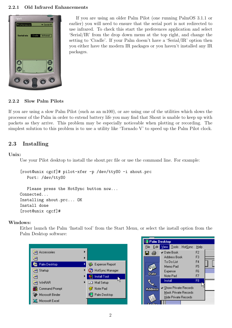 3 installing | Guralp Systems Shout User Manual | Page 2 / 14