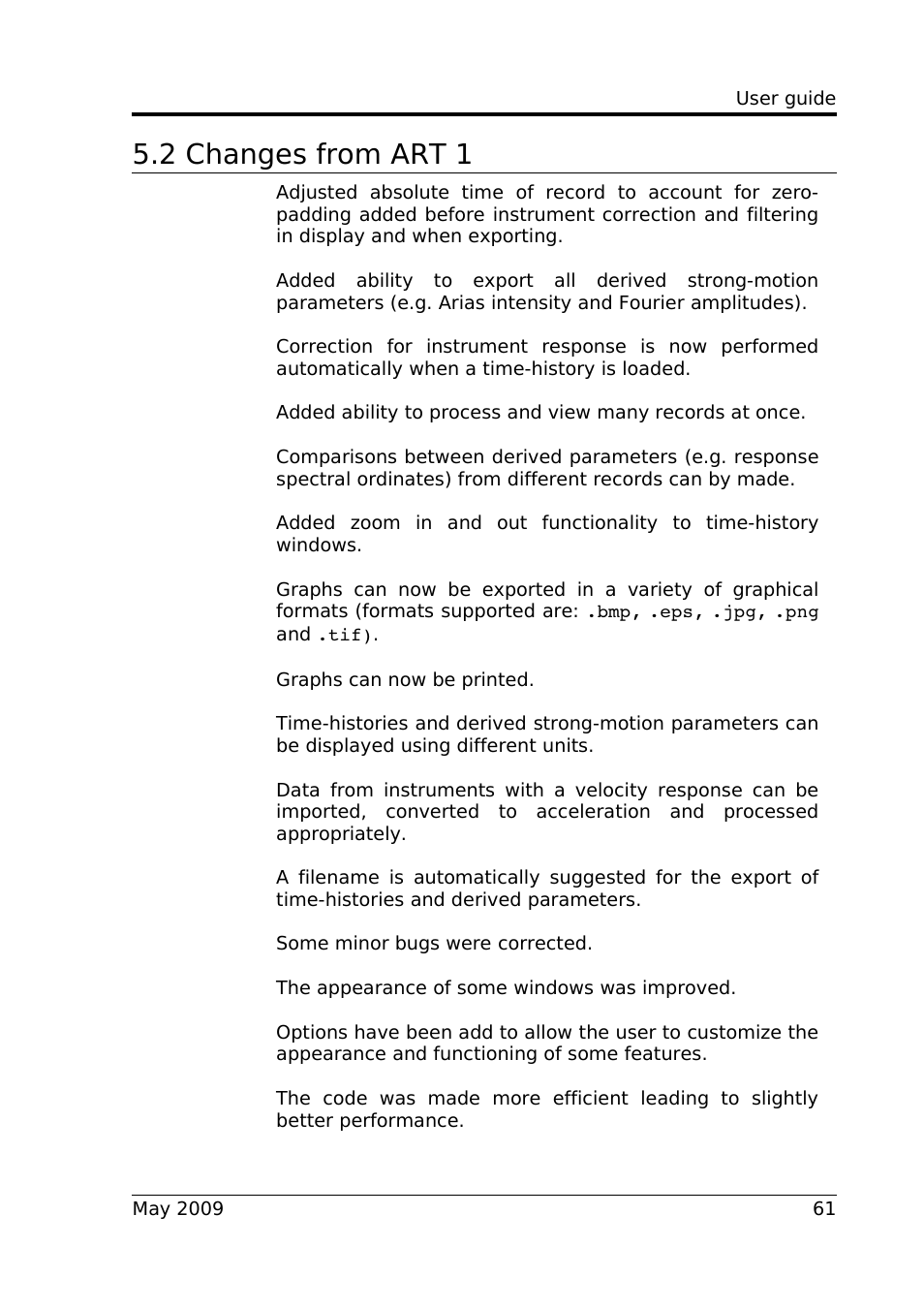 2 changes from art 1 | Guralp Systems ART User Manual | Page 61 / 63