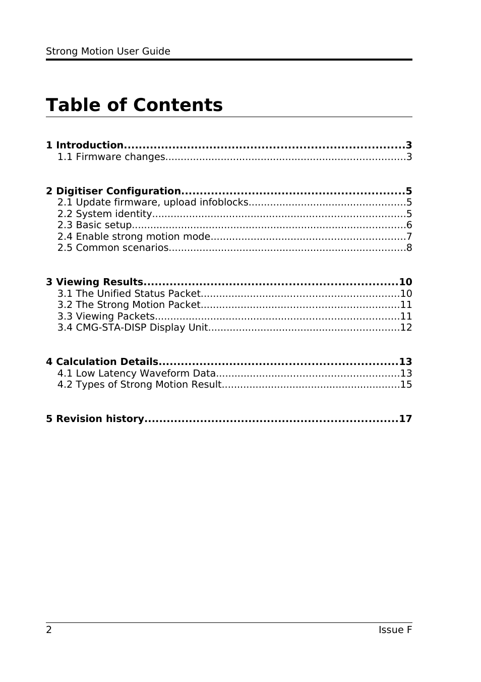 Guralp Systems Strong Motion User Manual | Page 2 / 17